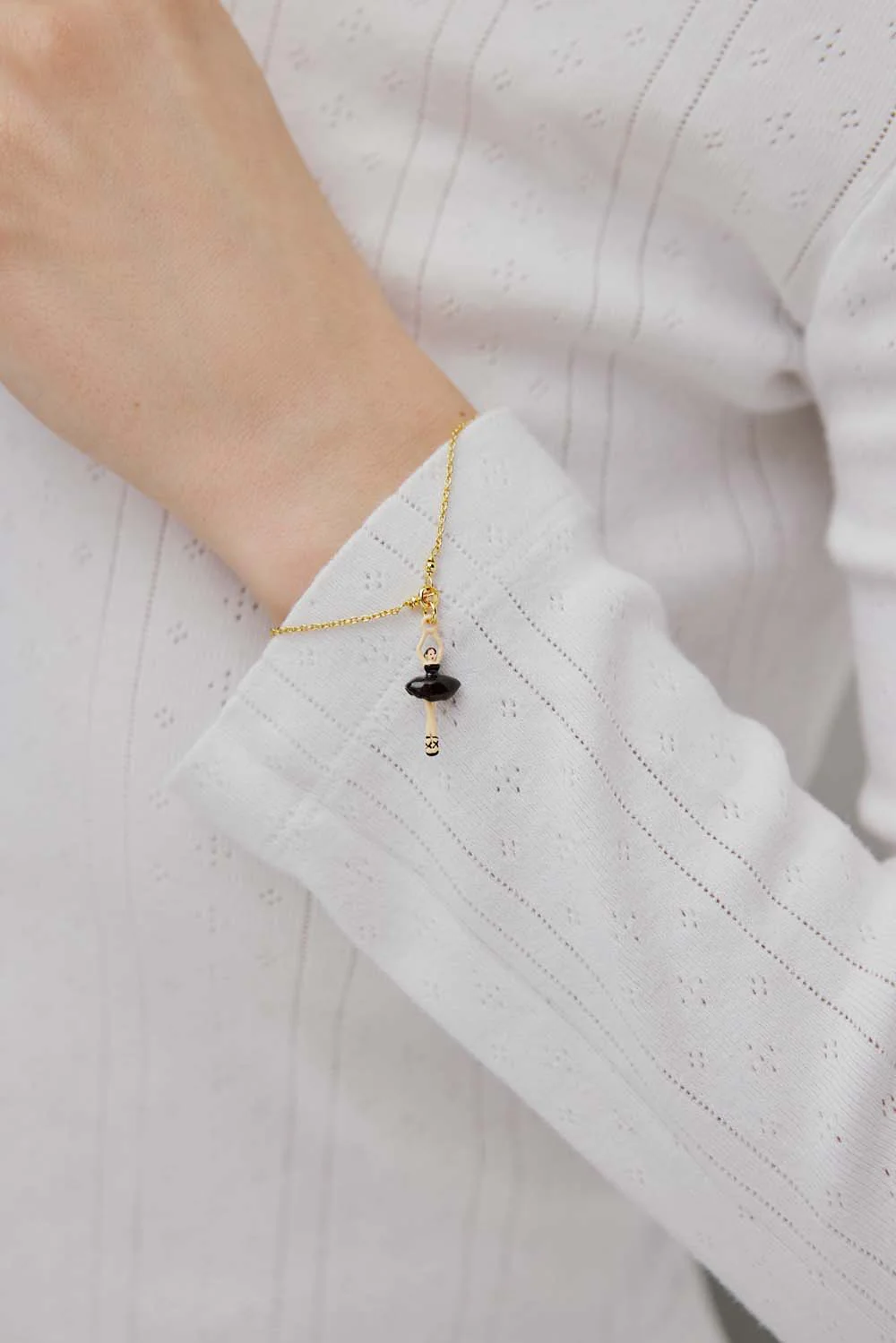 Ballerina Black Tutu and Cultured Pearl Bracelet - Image 3