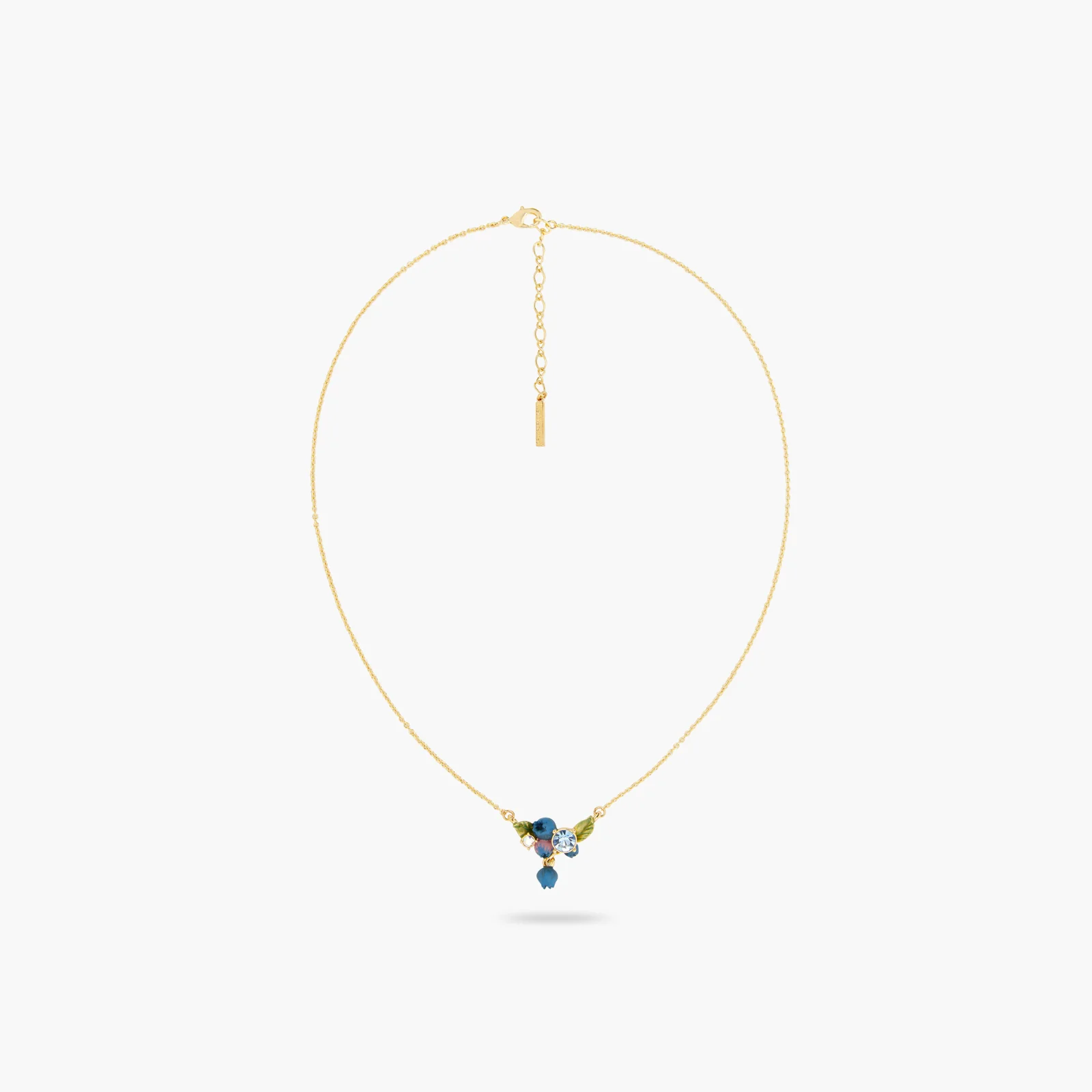 Blueberry and Round Cut Stone Statement Necklace - Image 3