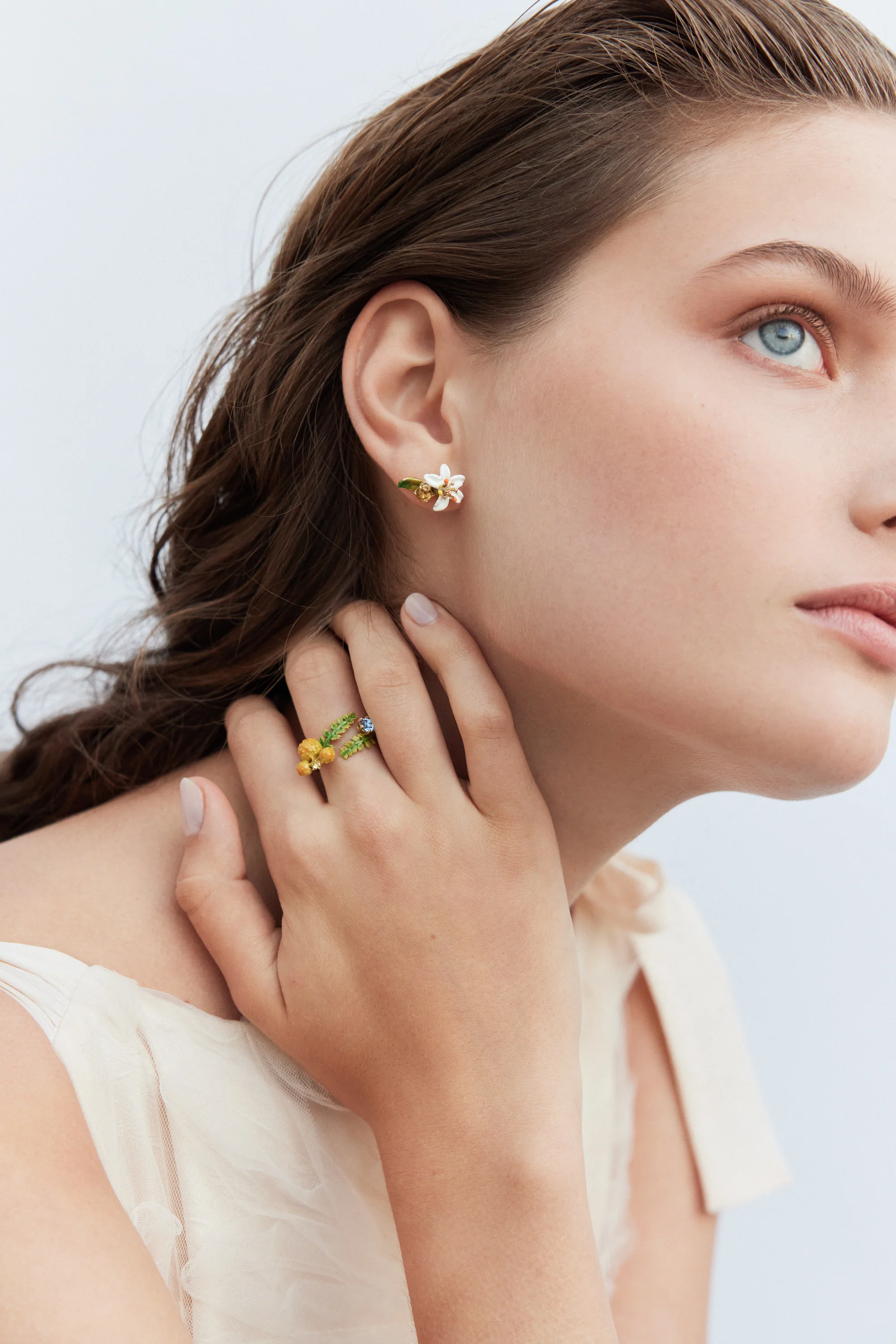 Gardens In Provence Orange Blossom Earrings - Image 3