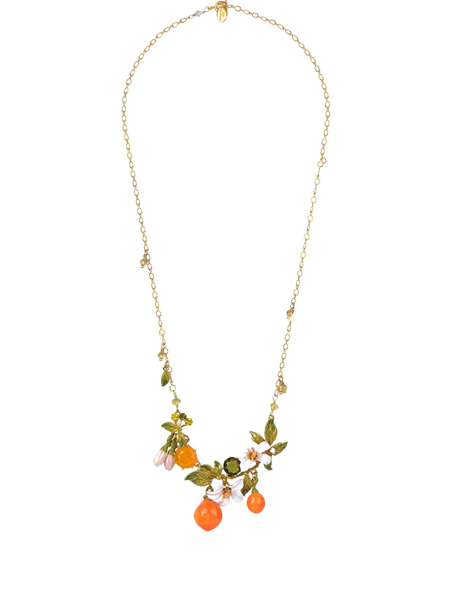 Gardens In Provence Orange Short Necklace - Image 2