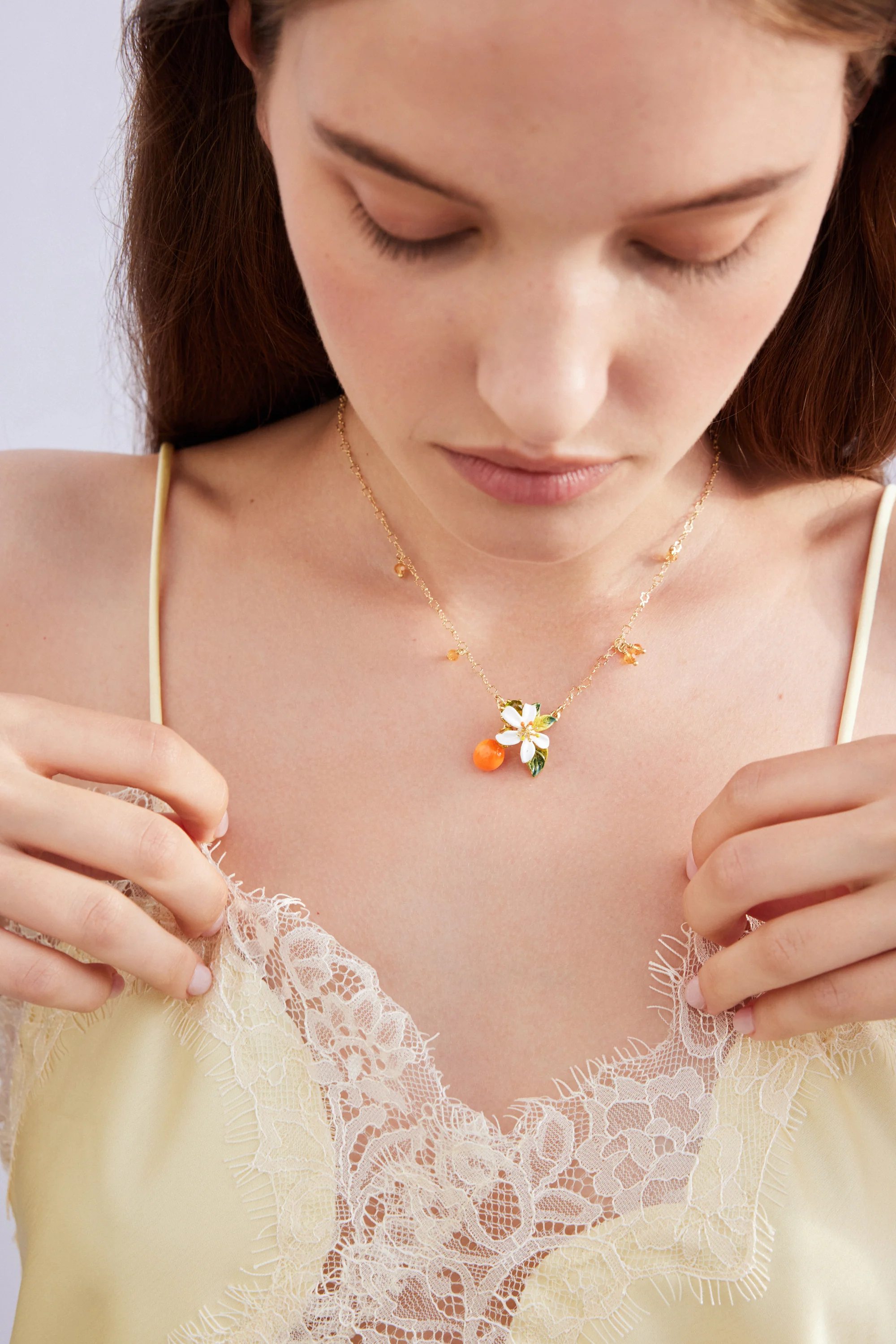 Gardens In Provence Small Orange Necklace - Image 3