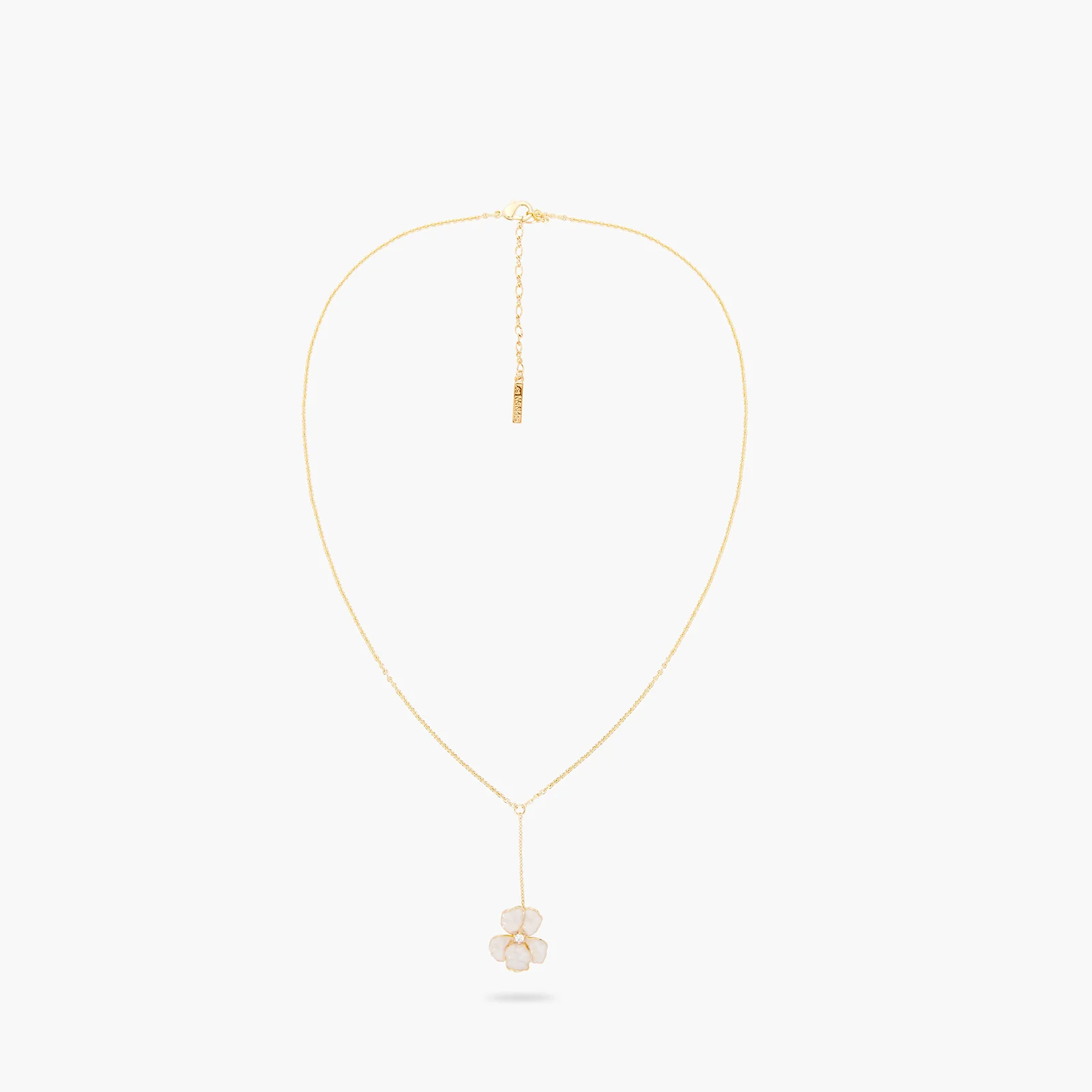 Gold Iris Pendant Necklace - Image 3