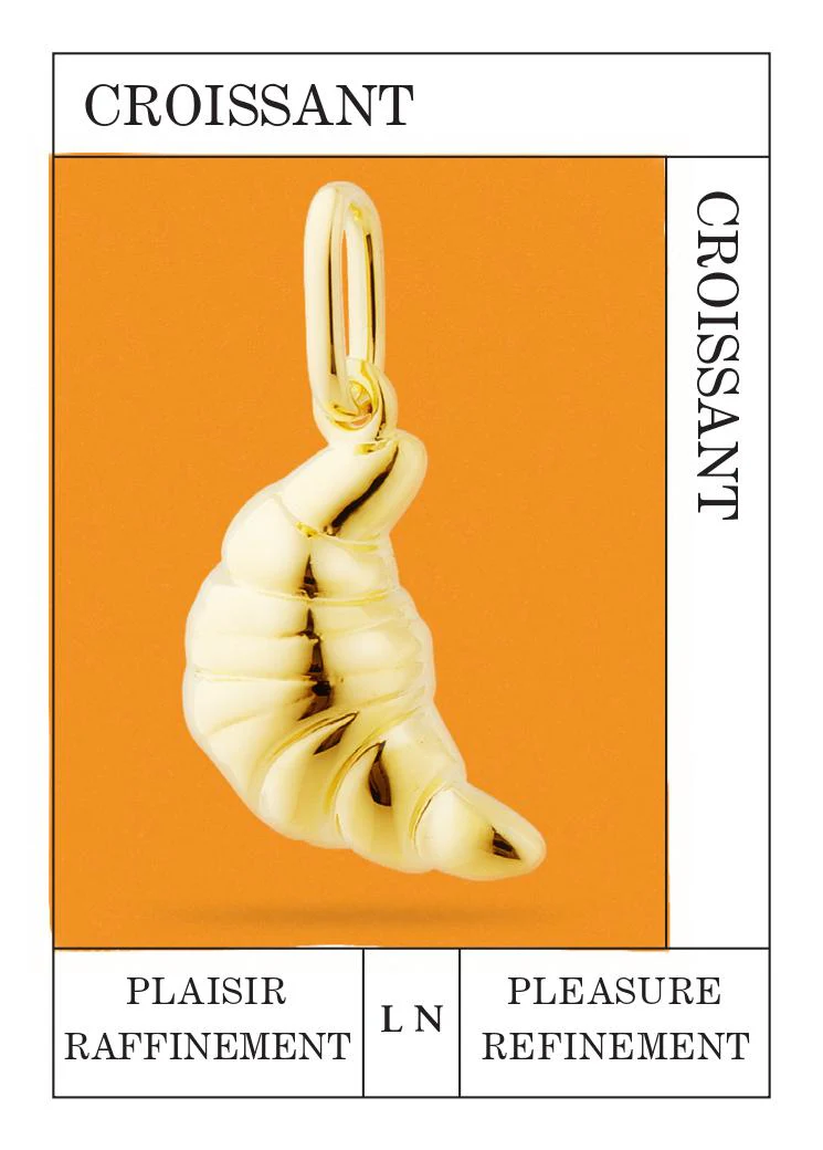 Golden Croissant Pendant - Image 4