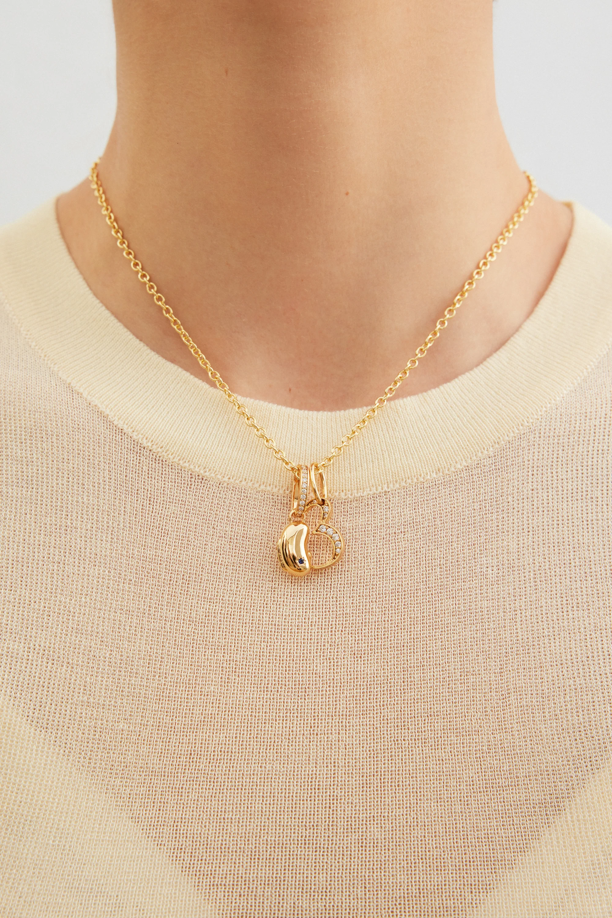 Golden Magic Bean Pendant - Image 2