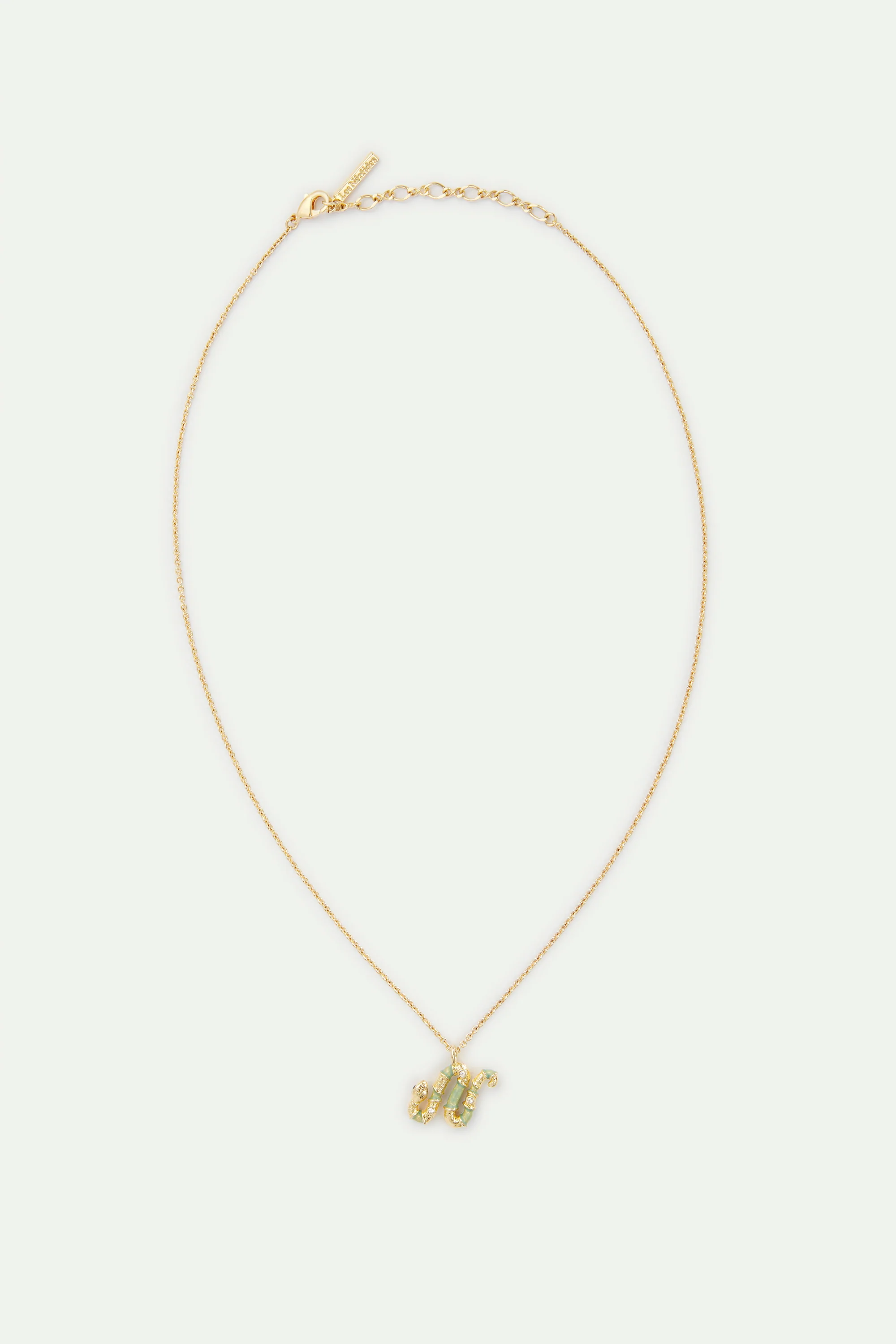 Green Snake Pendant Necklace - Image 3