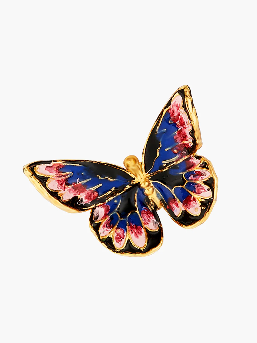 Japanese Emperor Butterfly Post Earrings - Image 3