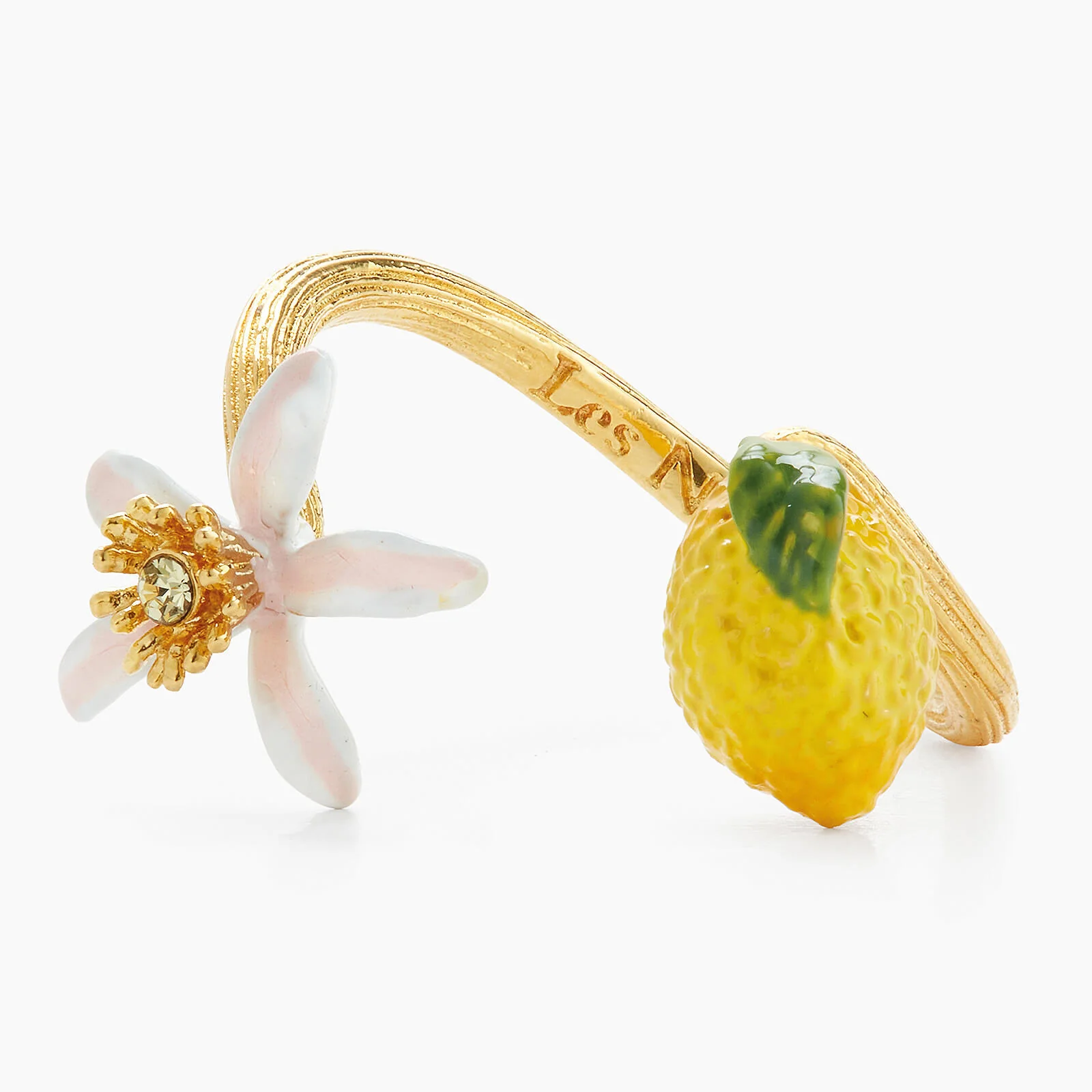 Lemon and Lemon Blossom Adjustable Ring - Image 3