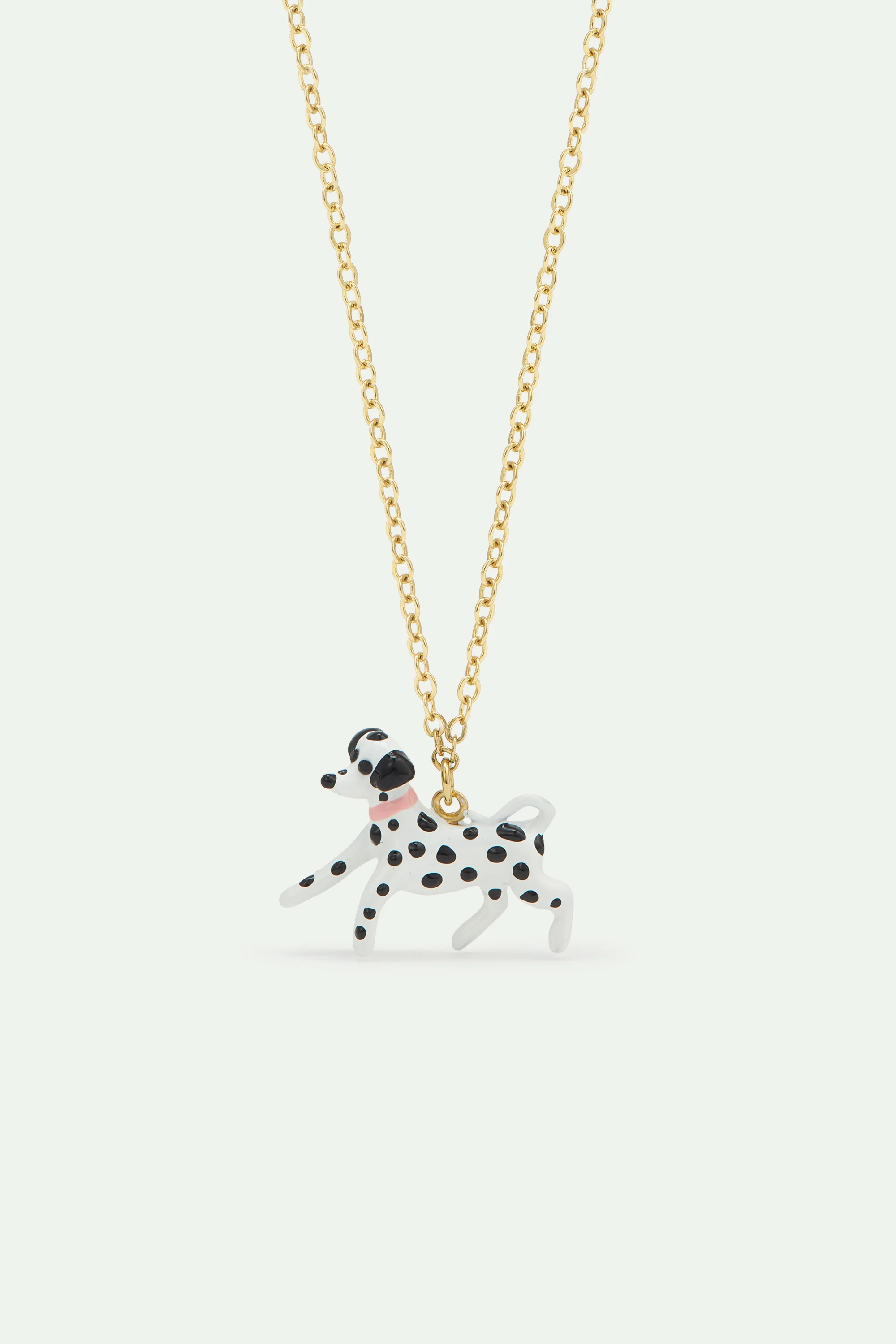 Les Néréides Loves Animals - Black and White Dalmatian Pendant Necklace