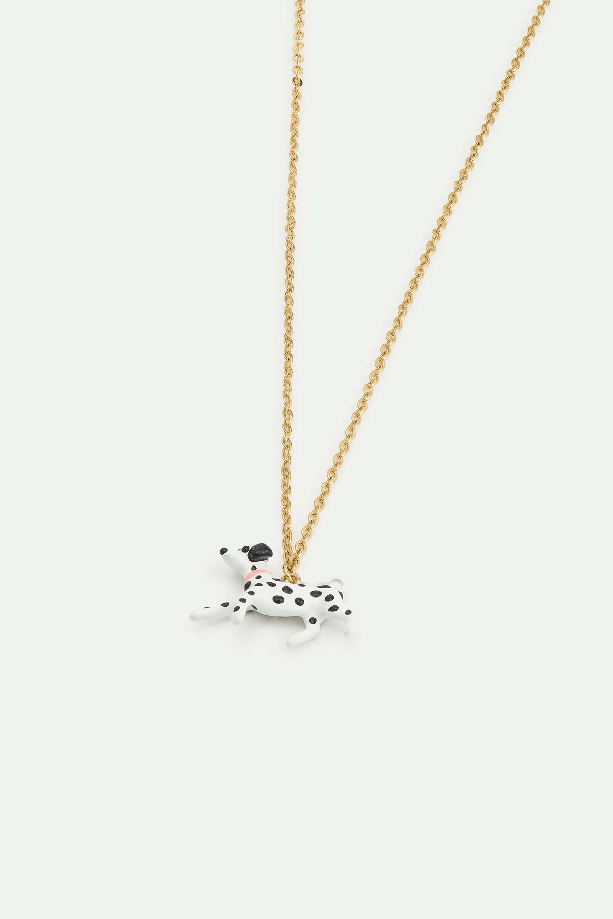 Les Néréides Loves Animals - Black and White Dalmatian Pendant Necklace - Image 2