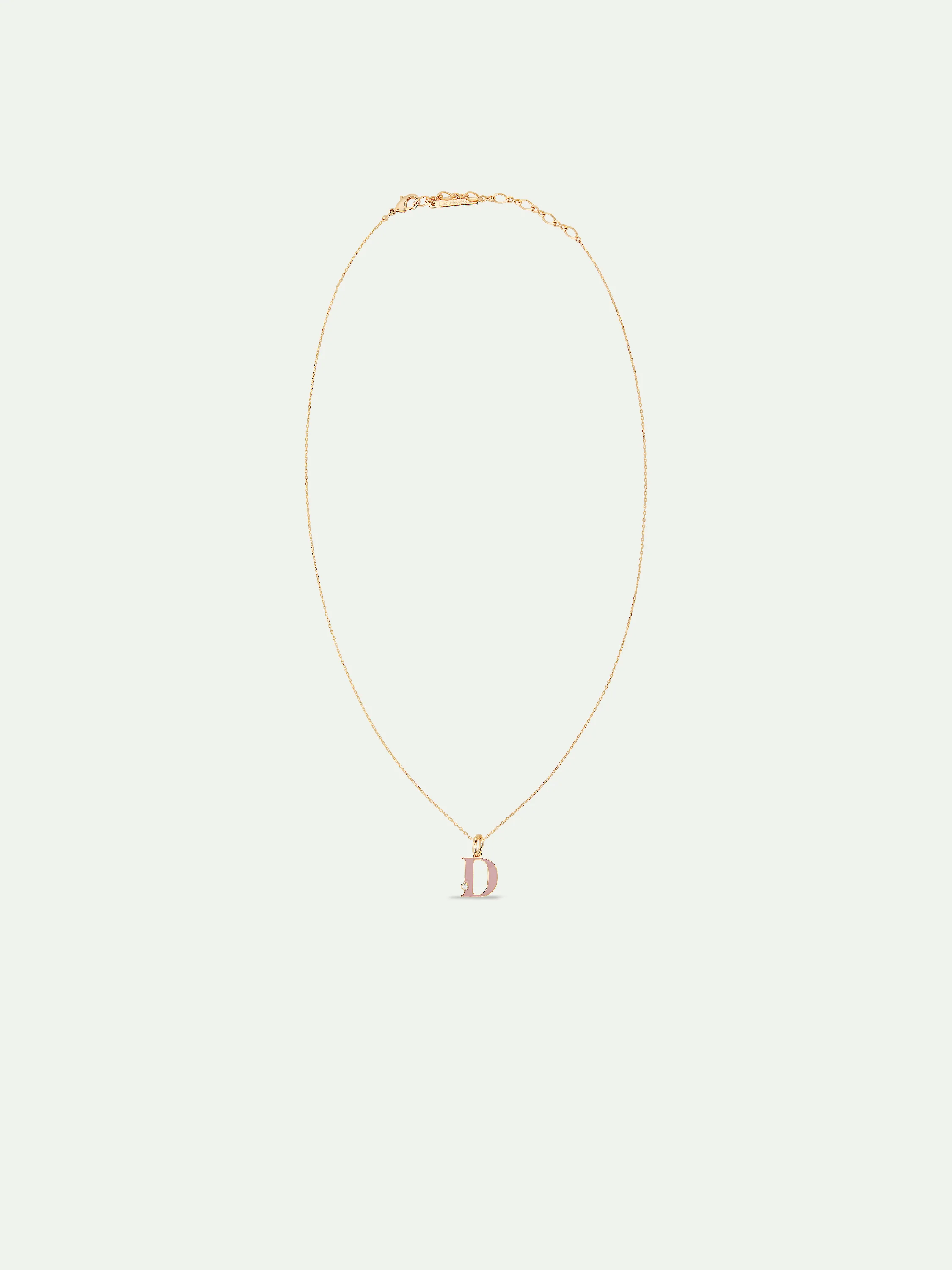 Letter D Pendant Necklace - Image 3