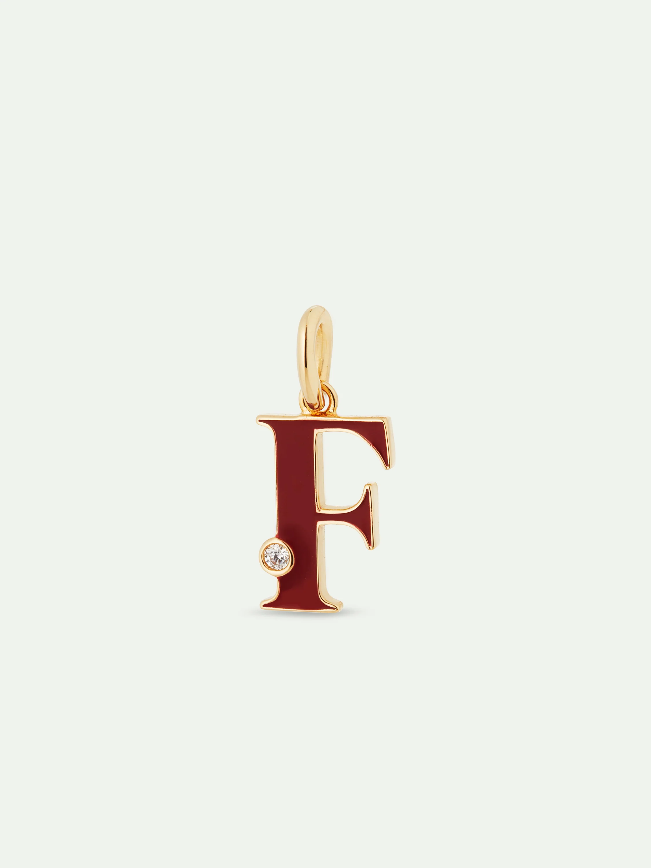 Letter F Pendant Necklace - Image 2