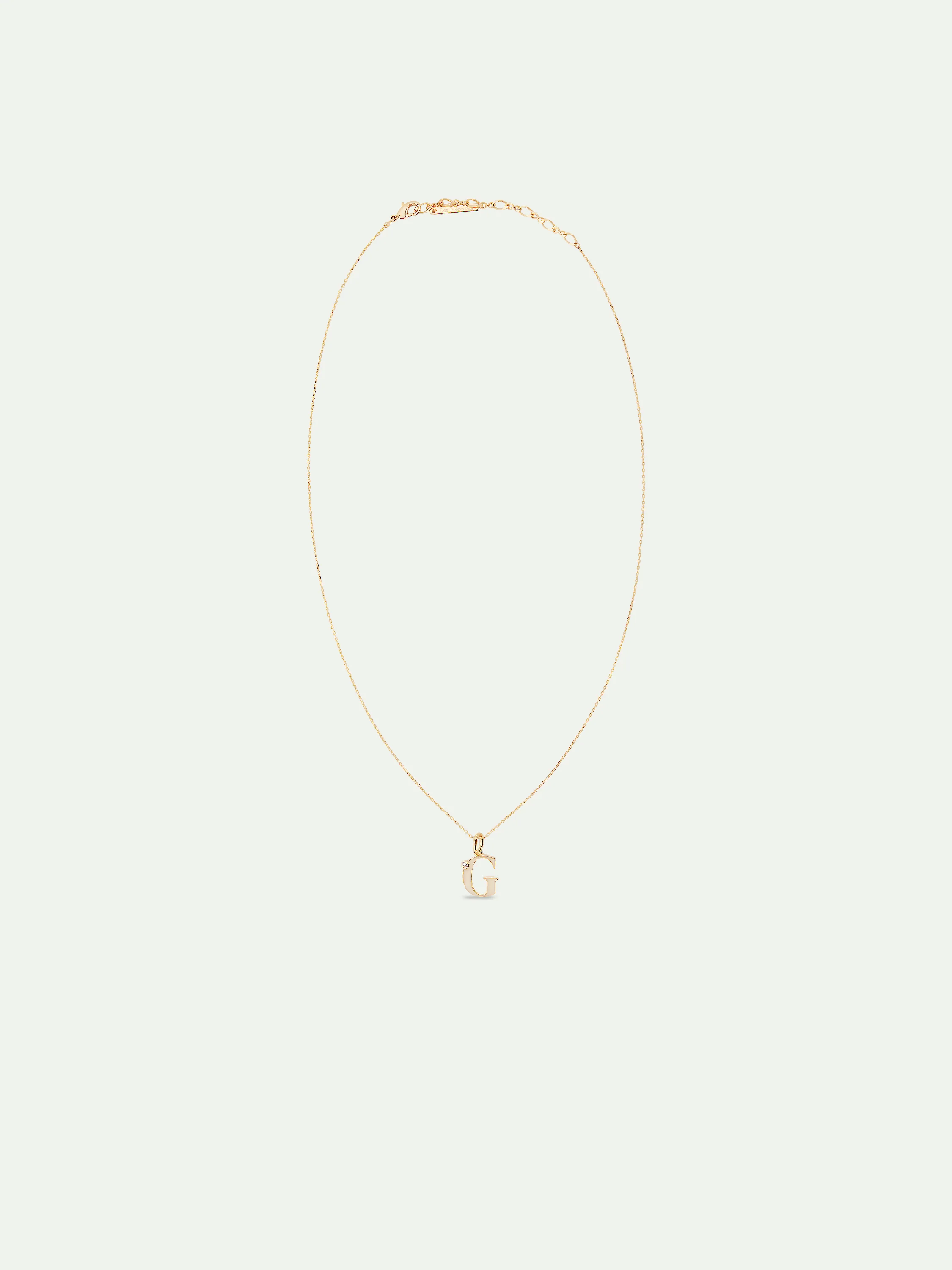 Letter G Pendant Necklace - Image 3