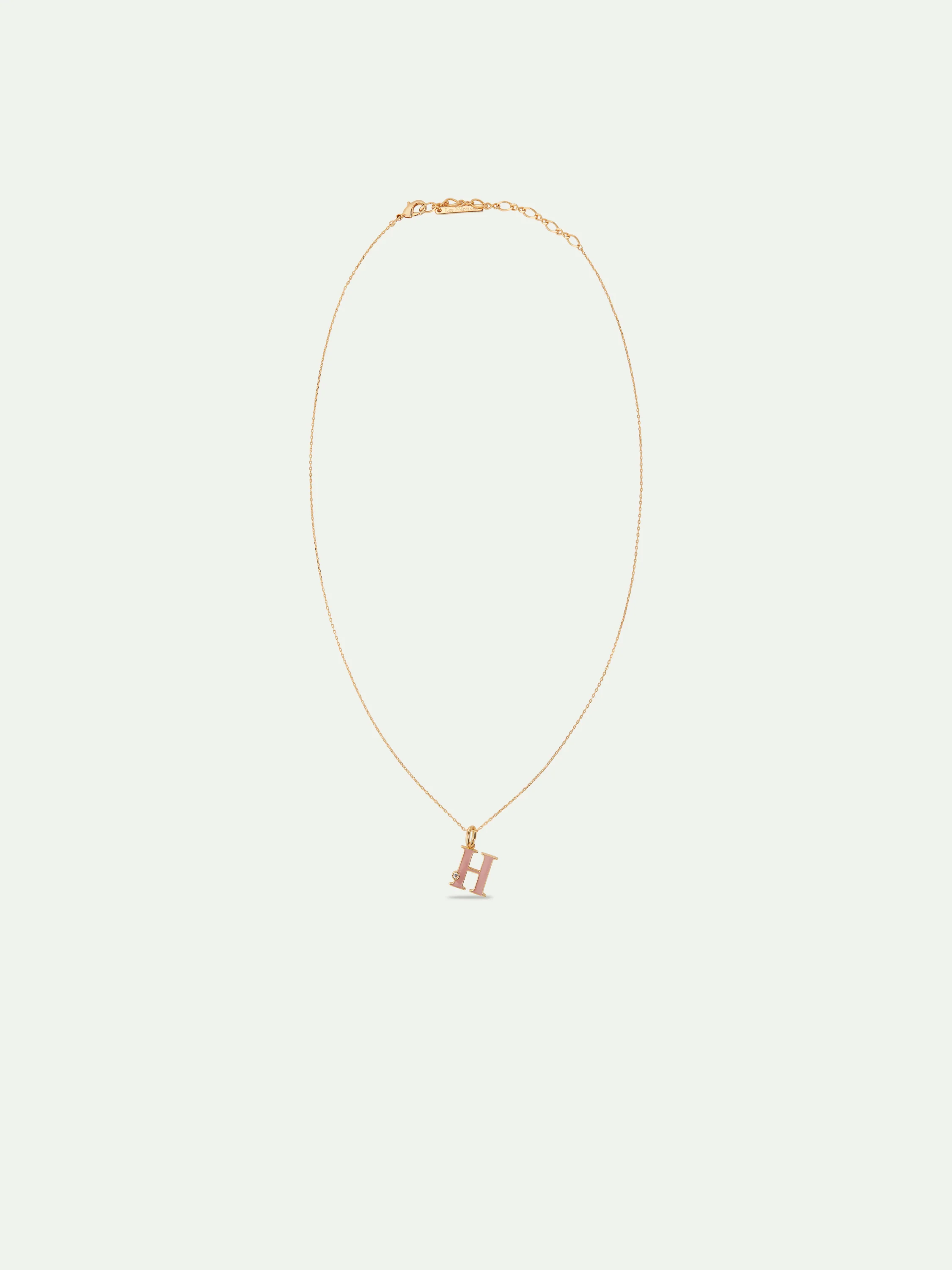 Letter H Pendant Necklace - Image 3