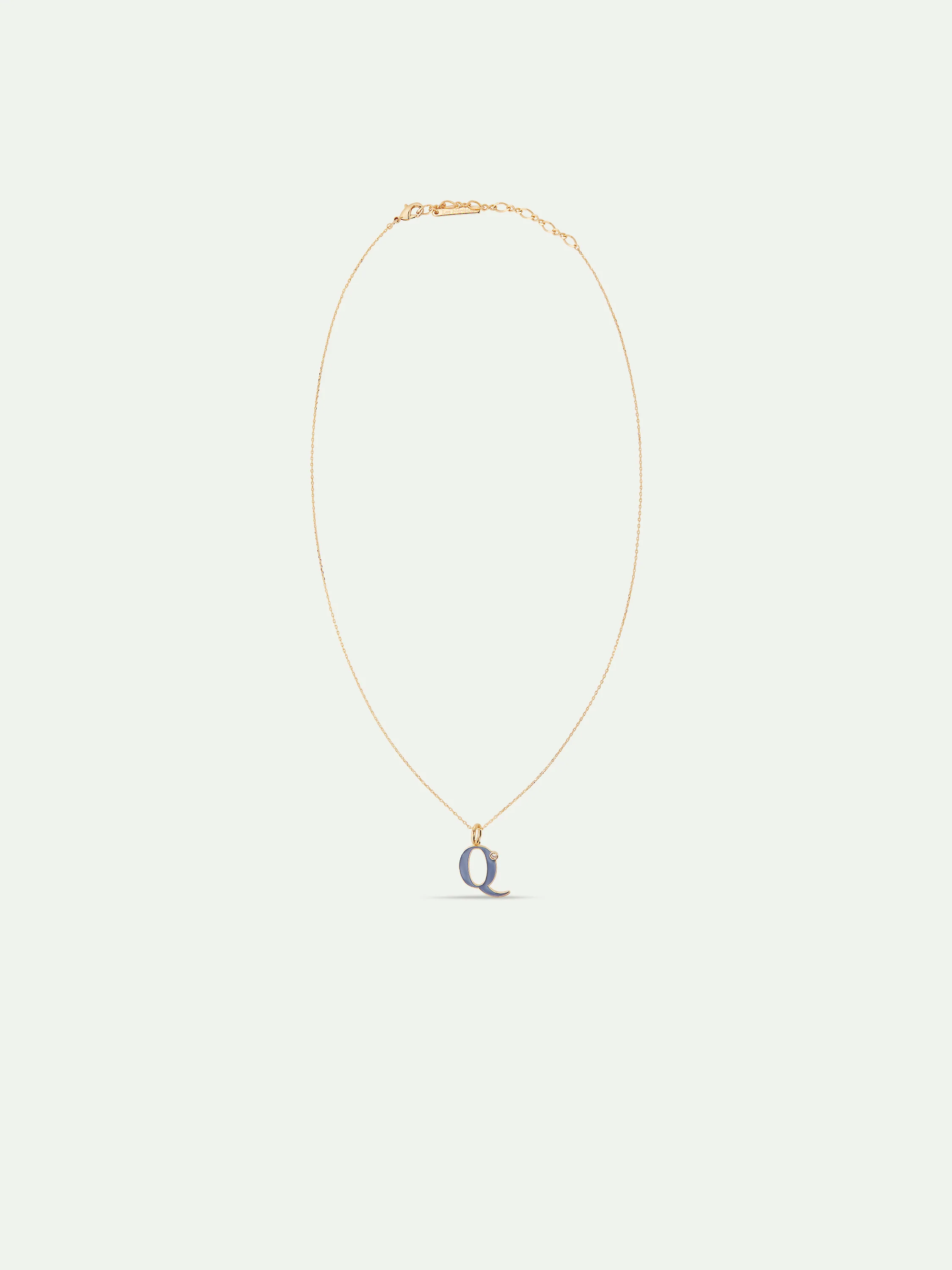 Letter Q Pendant Necklace - Image 3