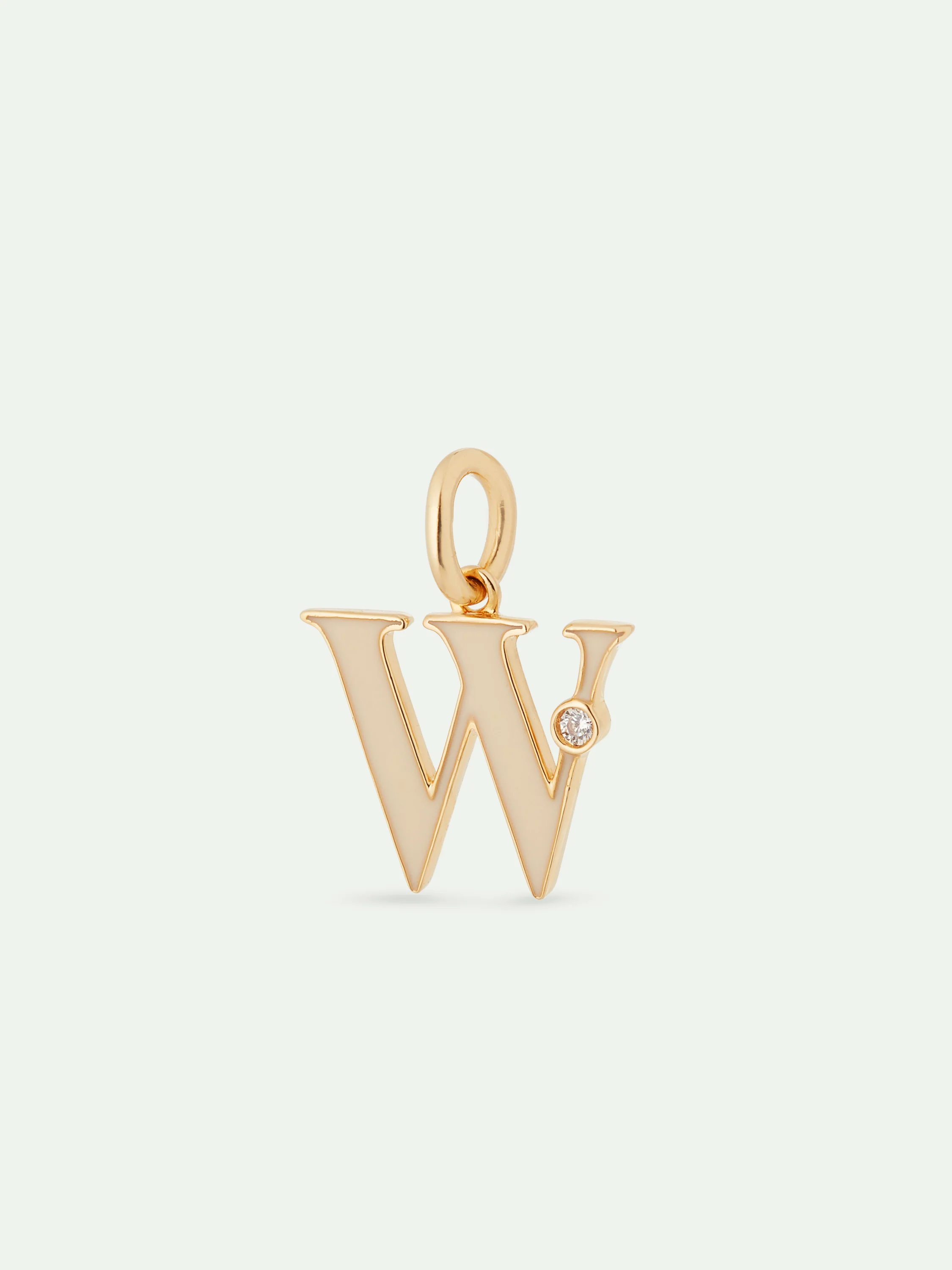 Letter W Pendant Necklace - Image 2