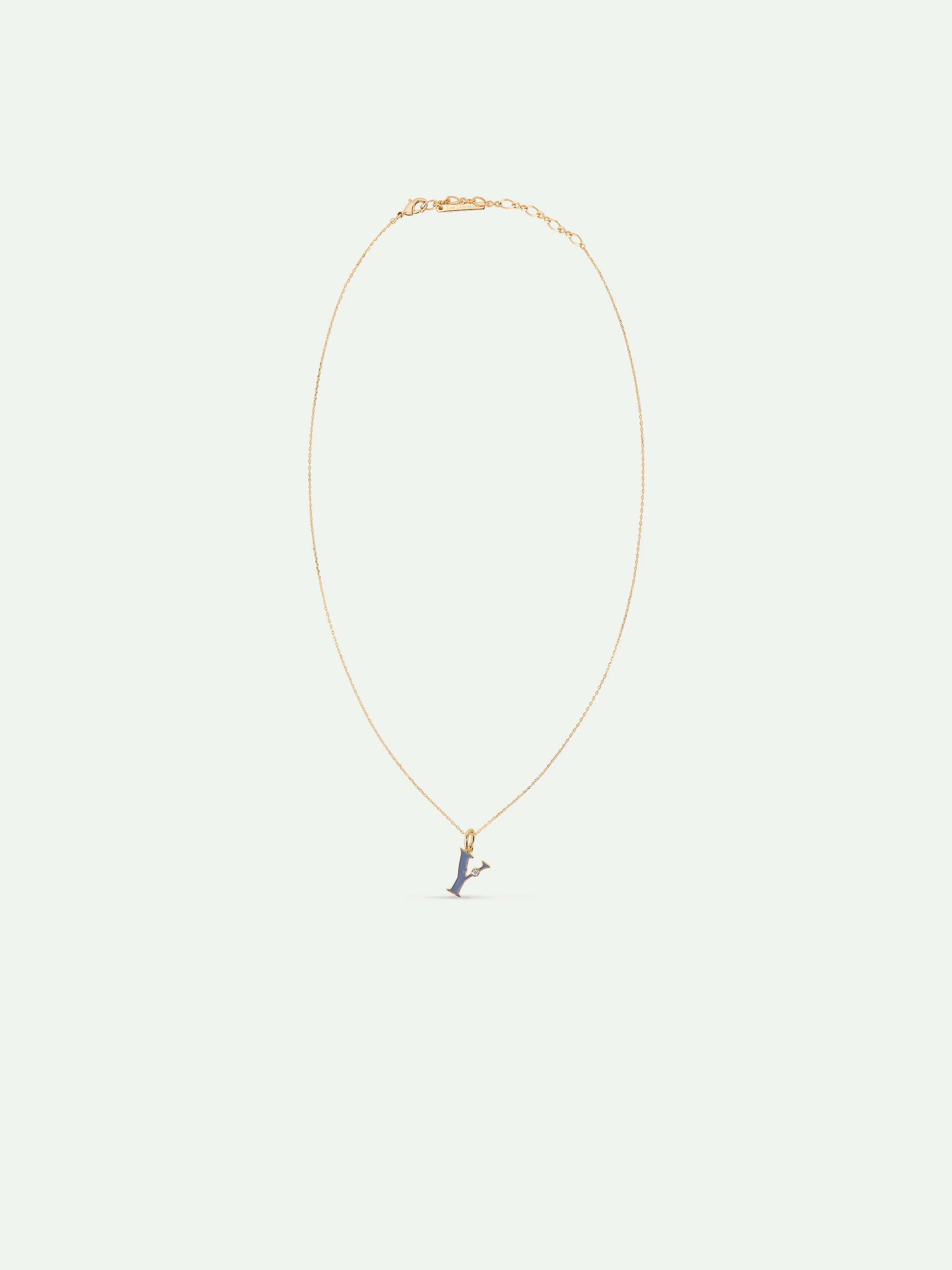 Letter Y Pendant Necklace - Image 3