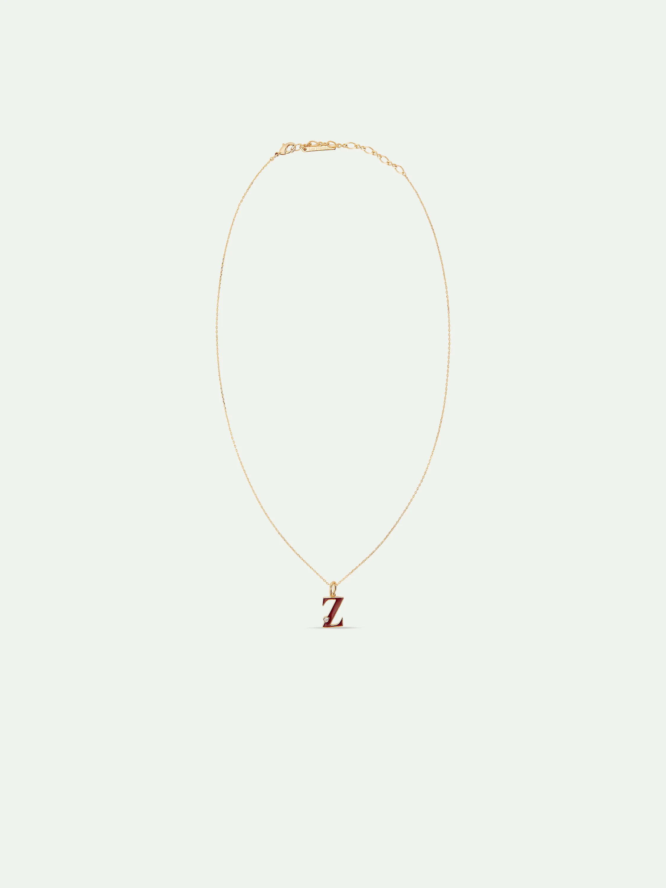 Letter Z Pendant Necklace - Image 3