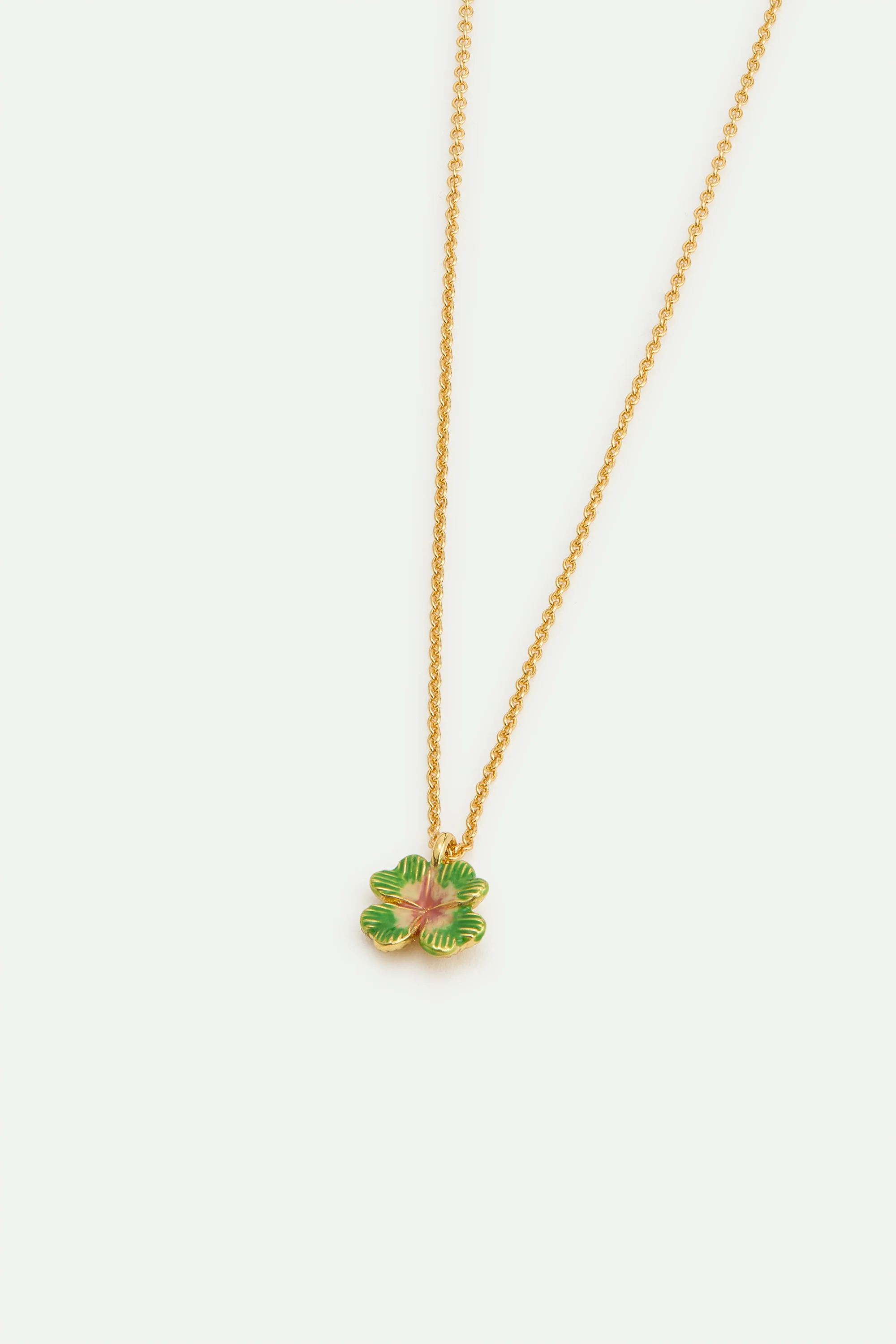 Little Four-Leaf Clover Pendant Necklace - Image 2