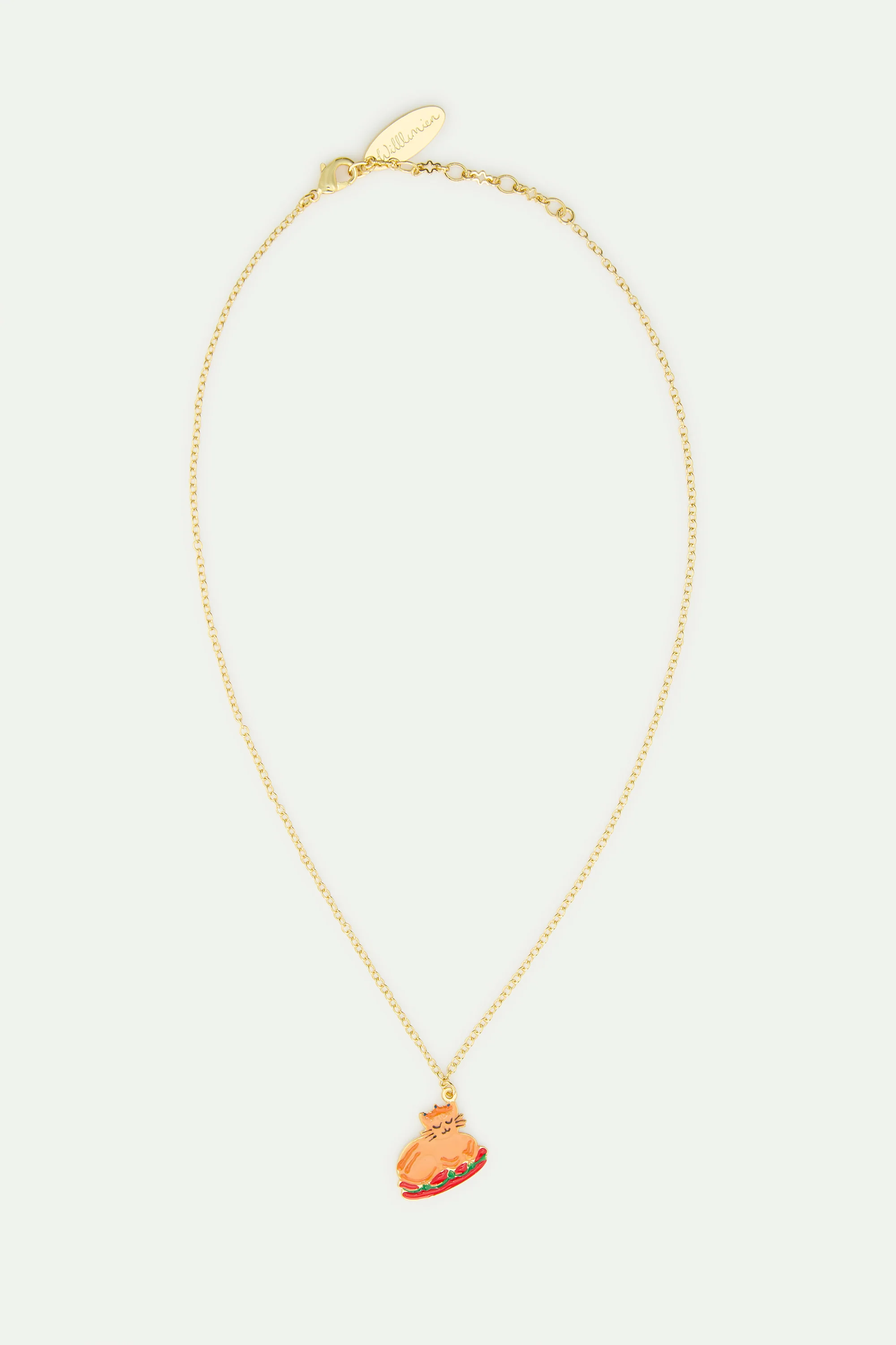 N2 Christmas Dinner and Gold Crown Pendant Necklace - Image 3