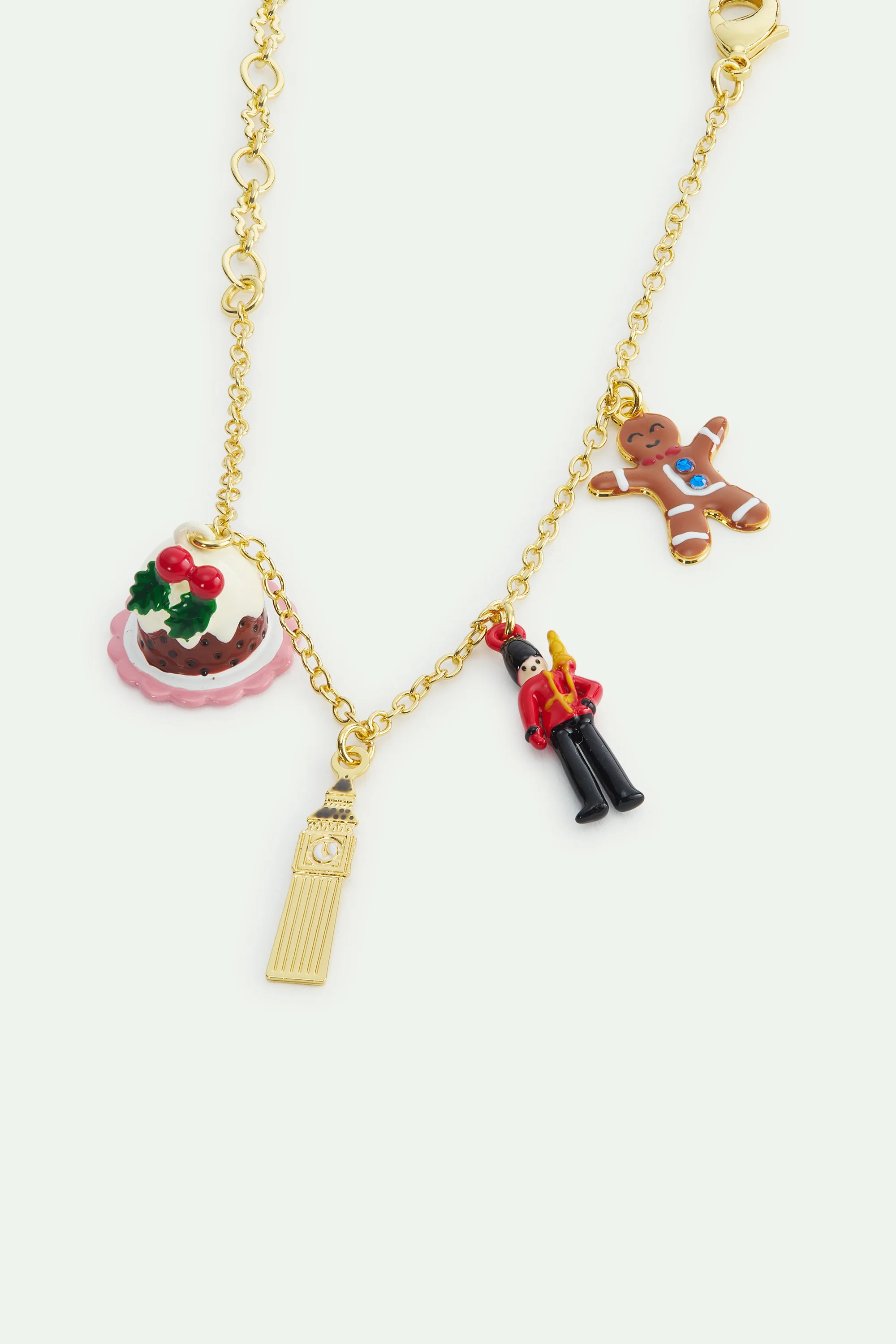 N2 Christmas Pudding, Big Ben, King's Guard and Gingerbread Charm Bracelet - Image 2