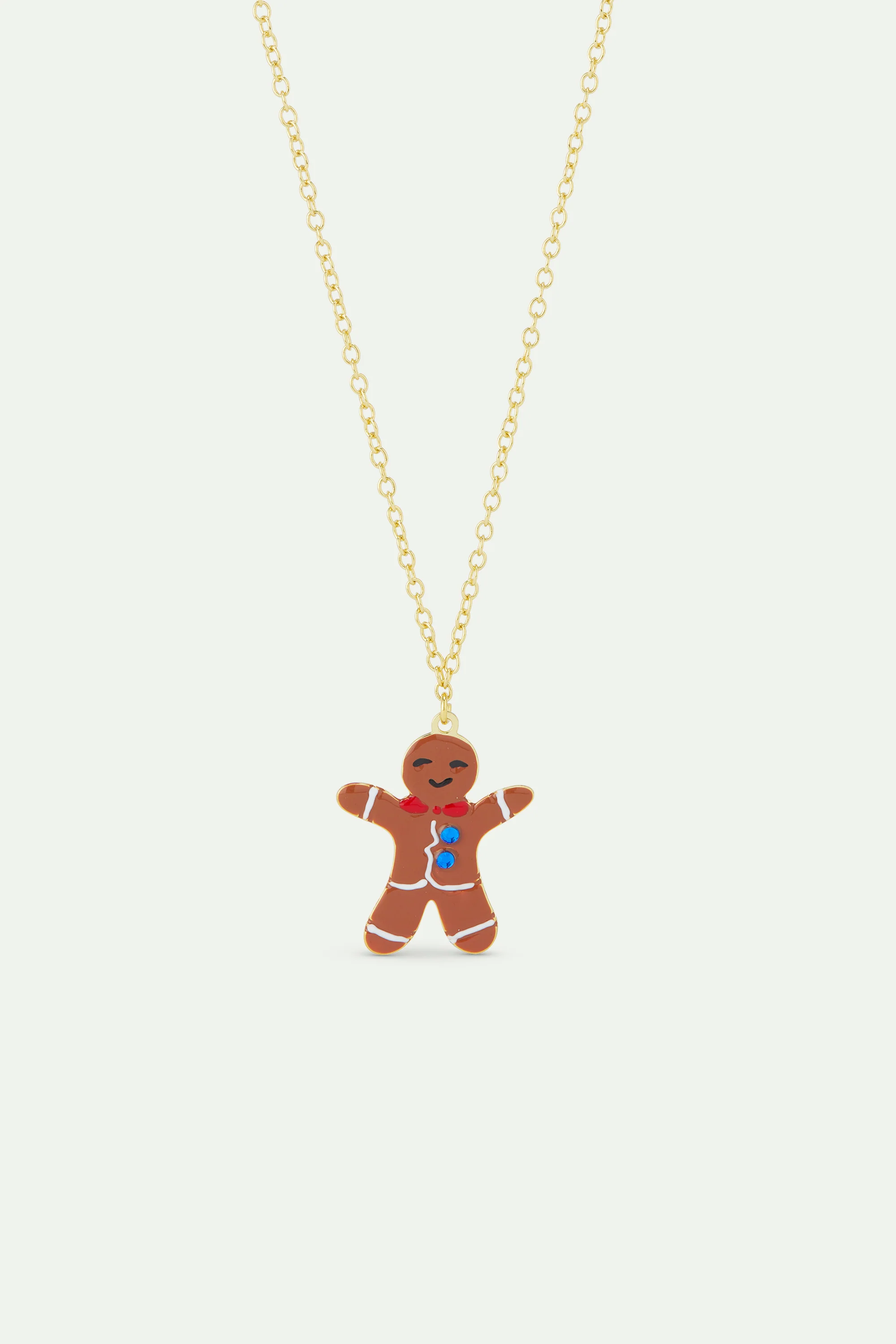 N2 Gingerbread Man Pendant Necklace
