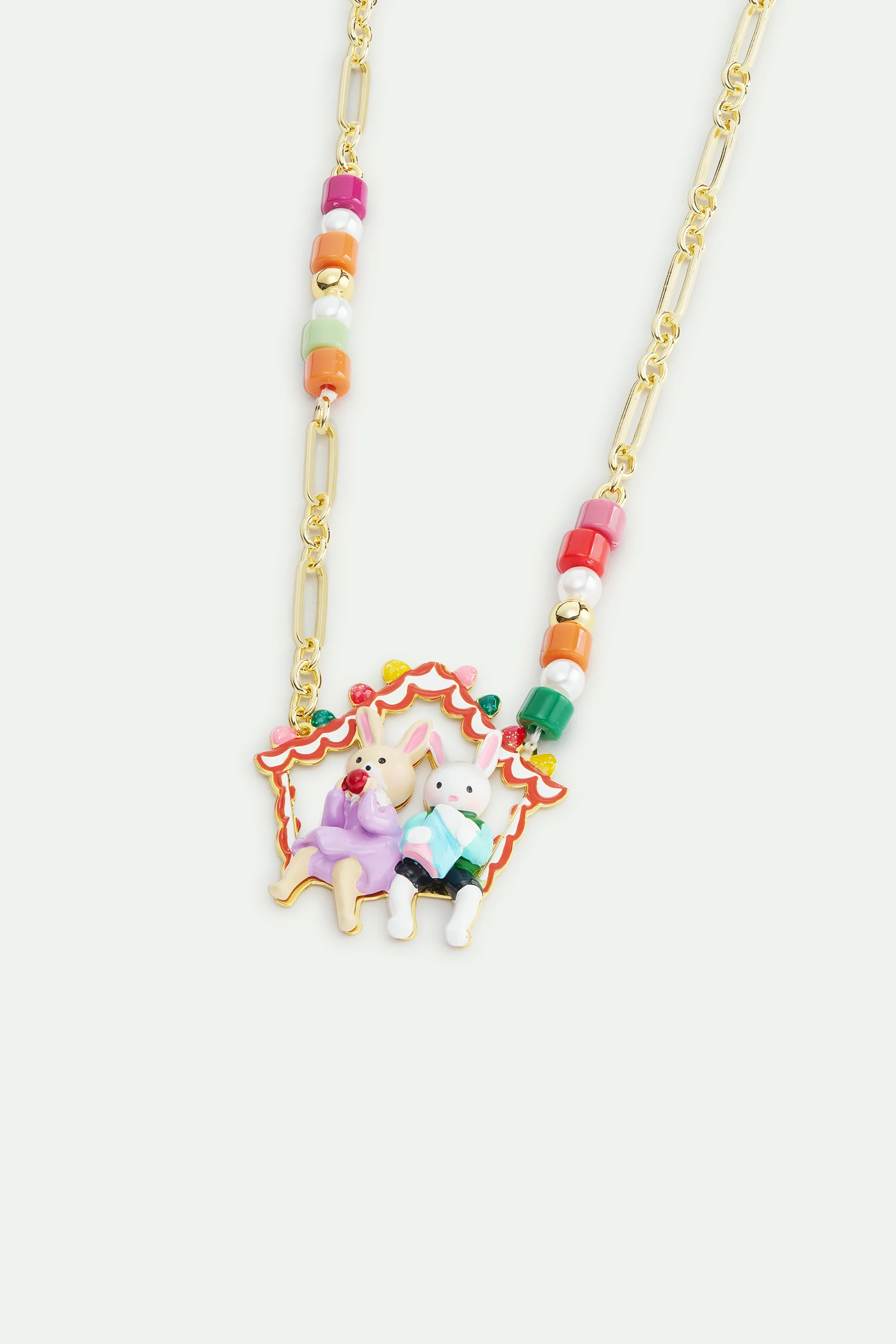 N2 Hansel and Gretel Pendant with Colorful Beads - Image 2