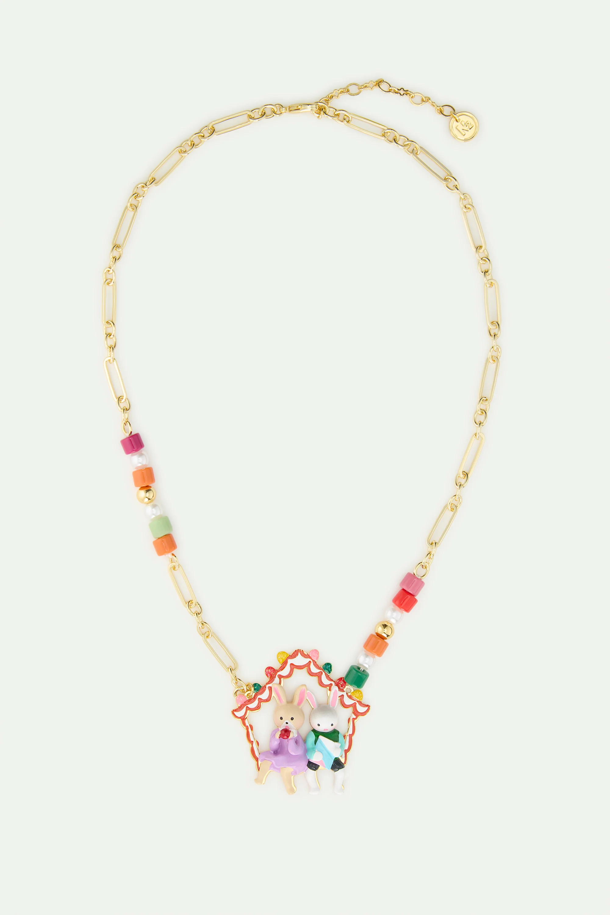 N2 Hansel and Gretel Pendant with Colorful Beads - Image 3