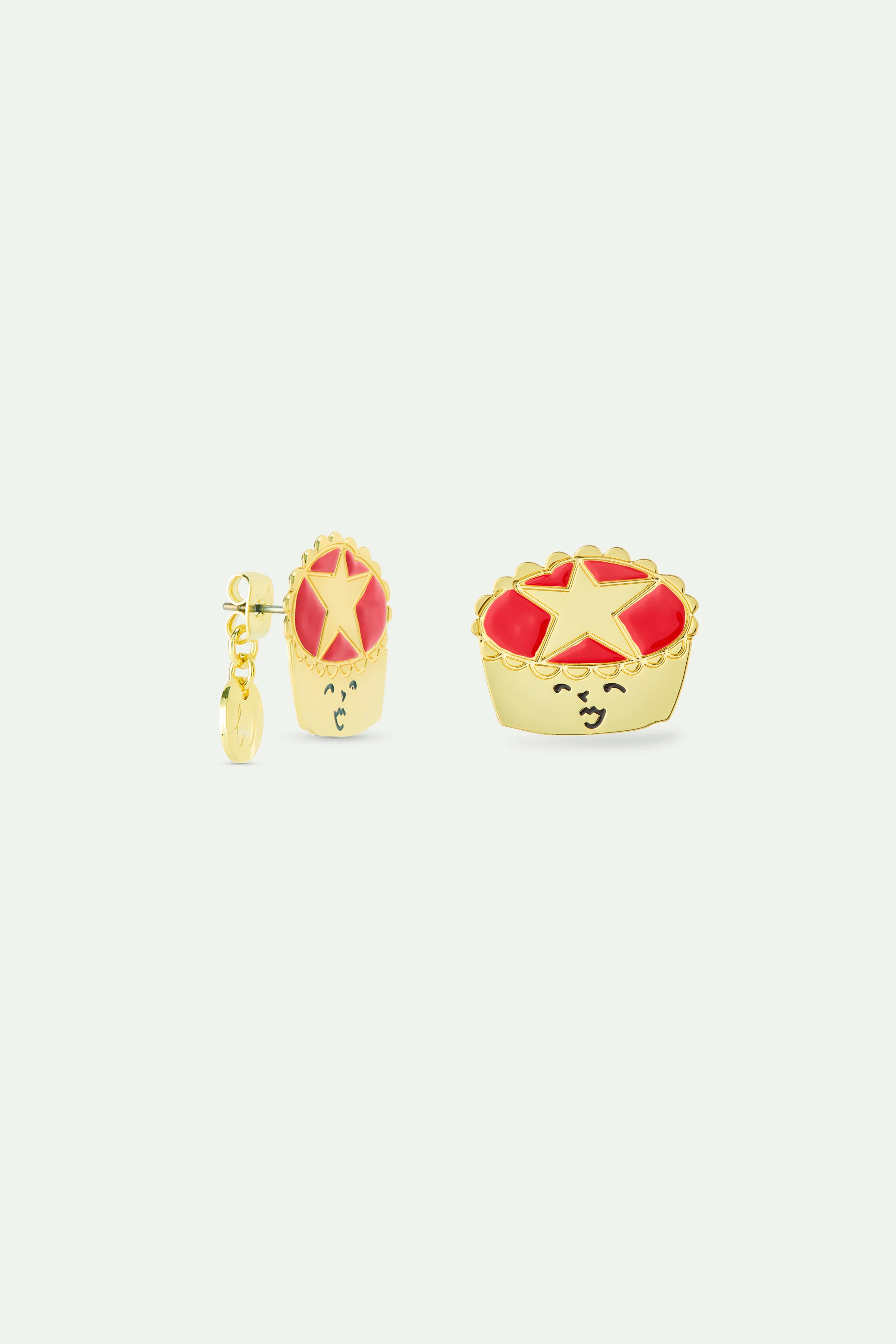 N2 Mince Pie With Gold Star Post Earrings - Image 2