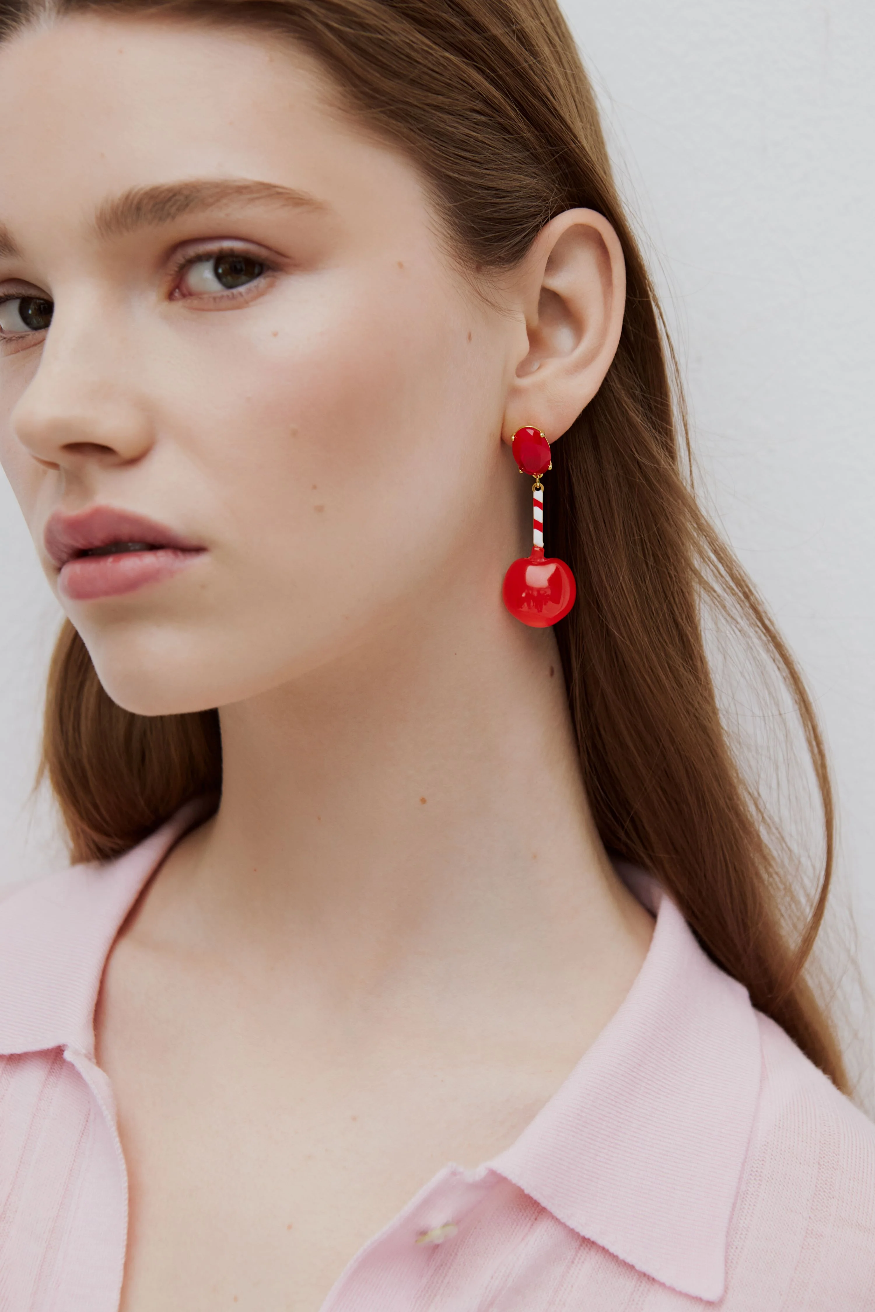 N2 Toffee Apple Clip-On Earrings - Image 2