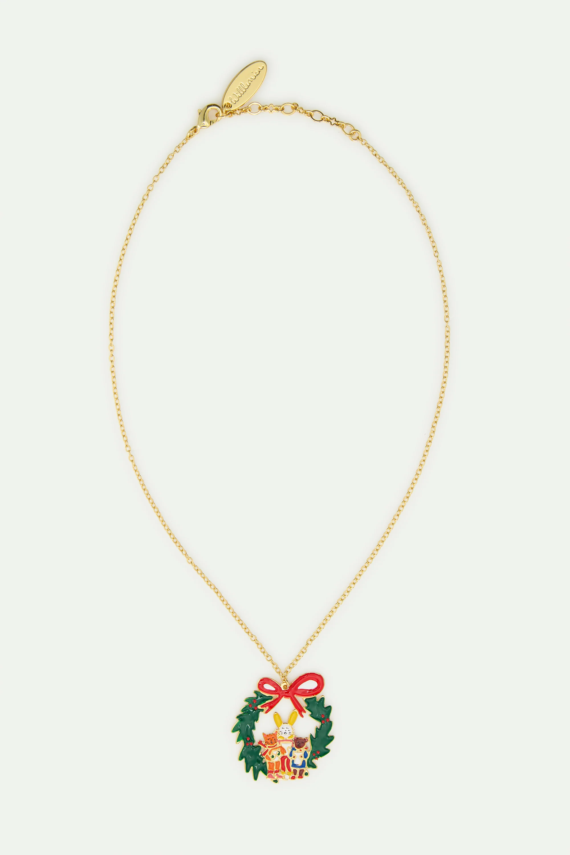 N2 Wreath and Christmas Carols Pendant Necklace - Image 3