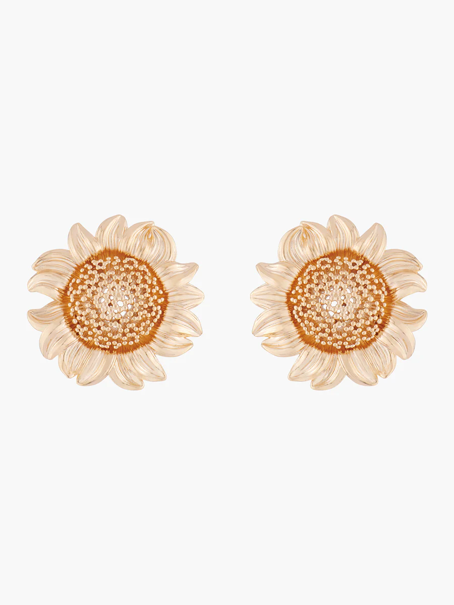 Nectar of the Sun Sunflower Stud Earrings
