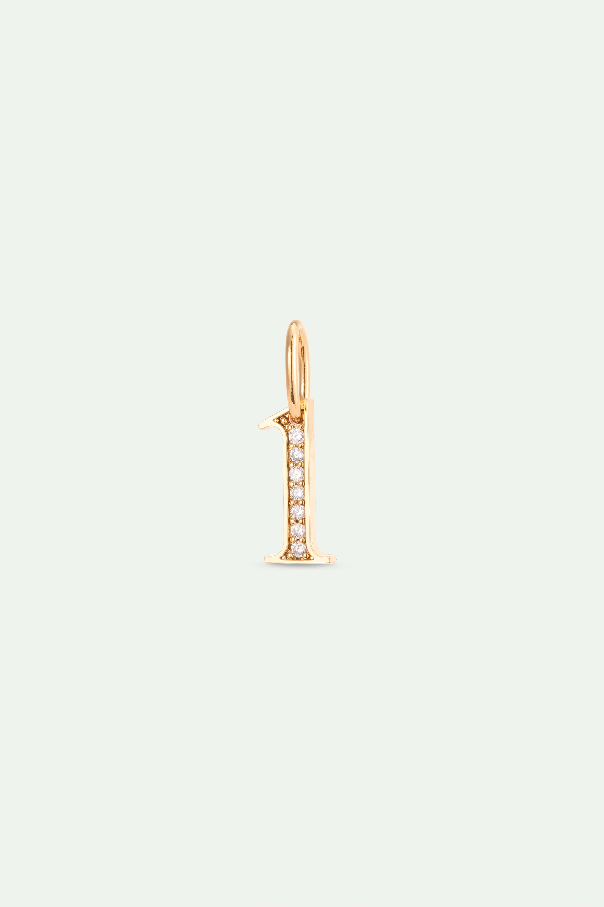 Number 1 Pendant "Perseverance and Courage"