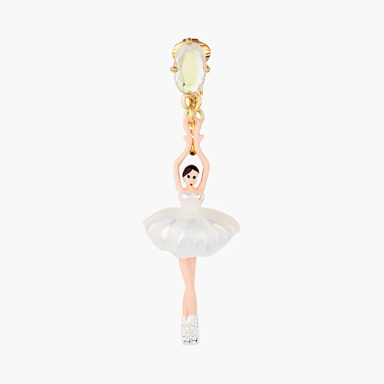 Pas de Deux Aurora Baurealis clip-on earrings with stone - Image 3