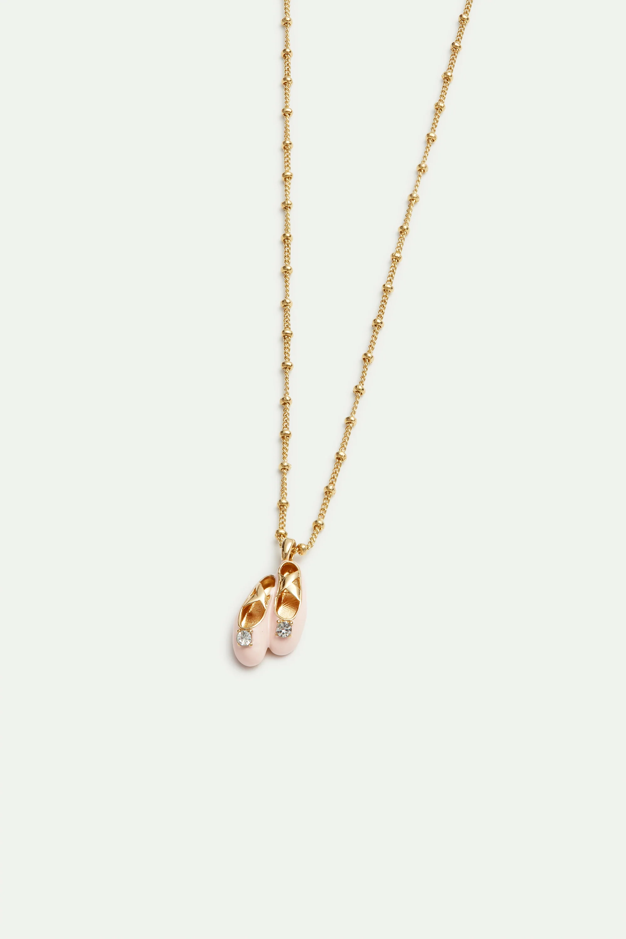 Pink Ballet Slipper Pendant Necklace - Image 2