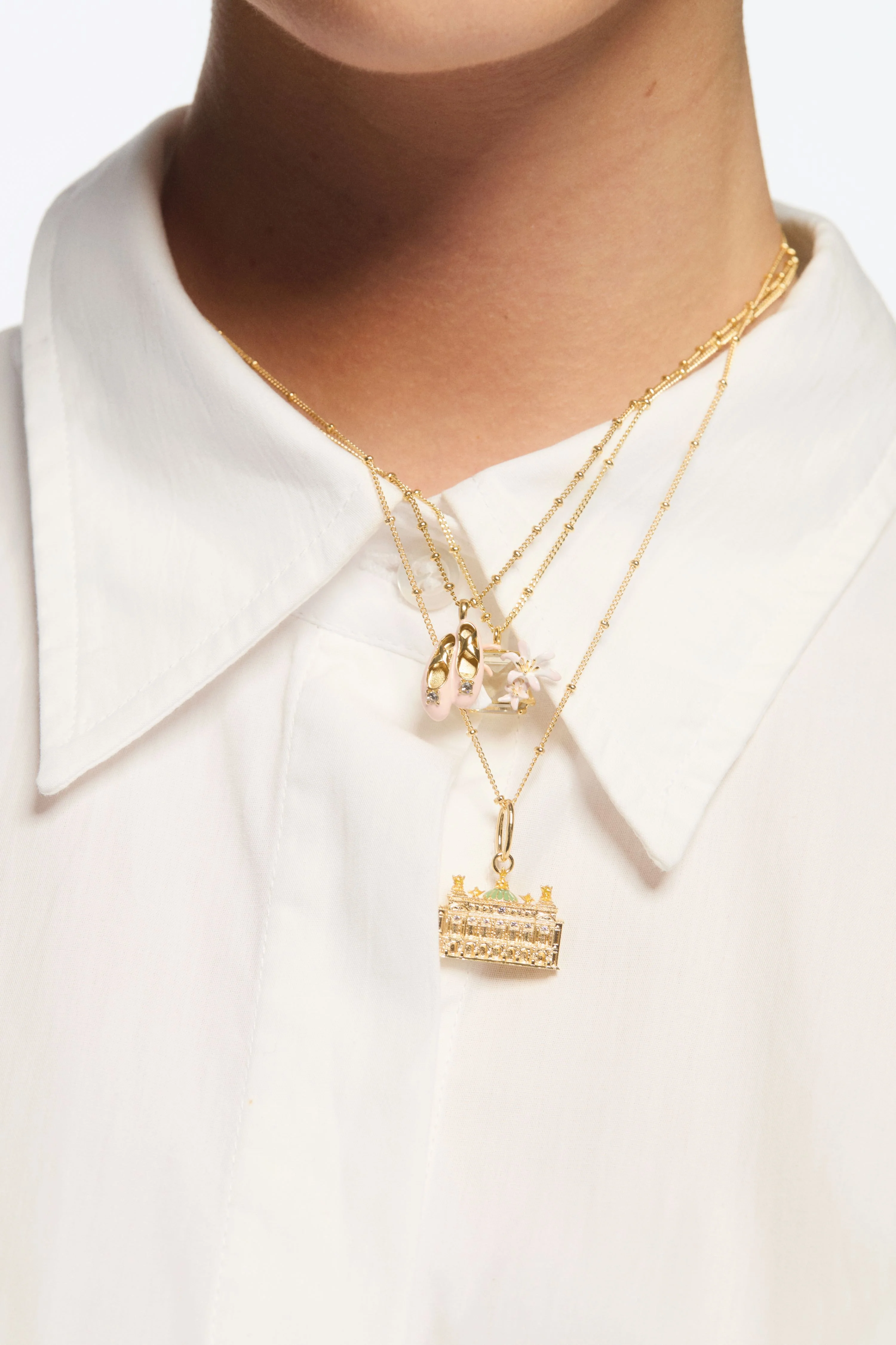 Pink Ballet Slipper Pendant Necklace - Image 5