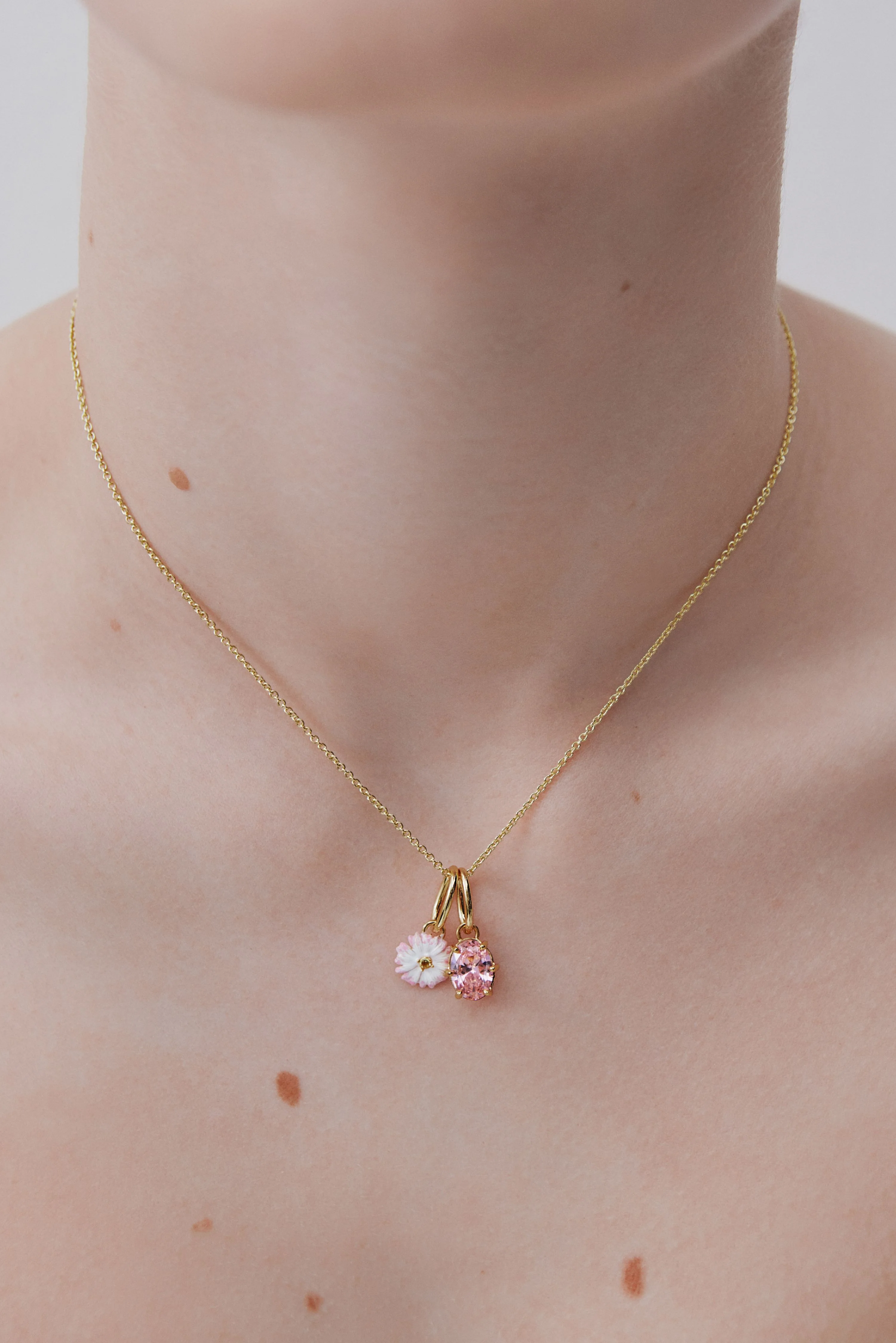 Powder Pink Stone Pendant - Goodwill and Emotion - Image 2