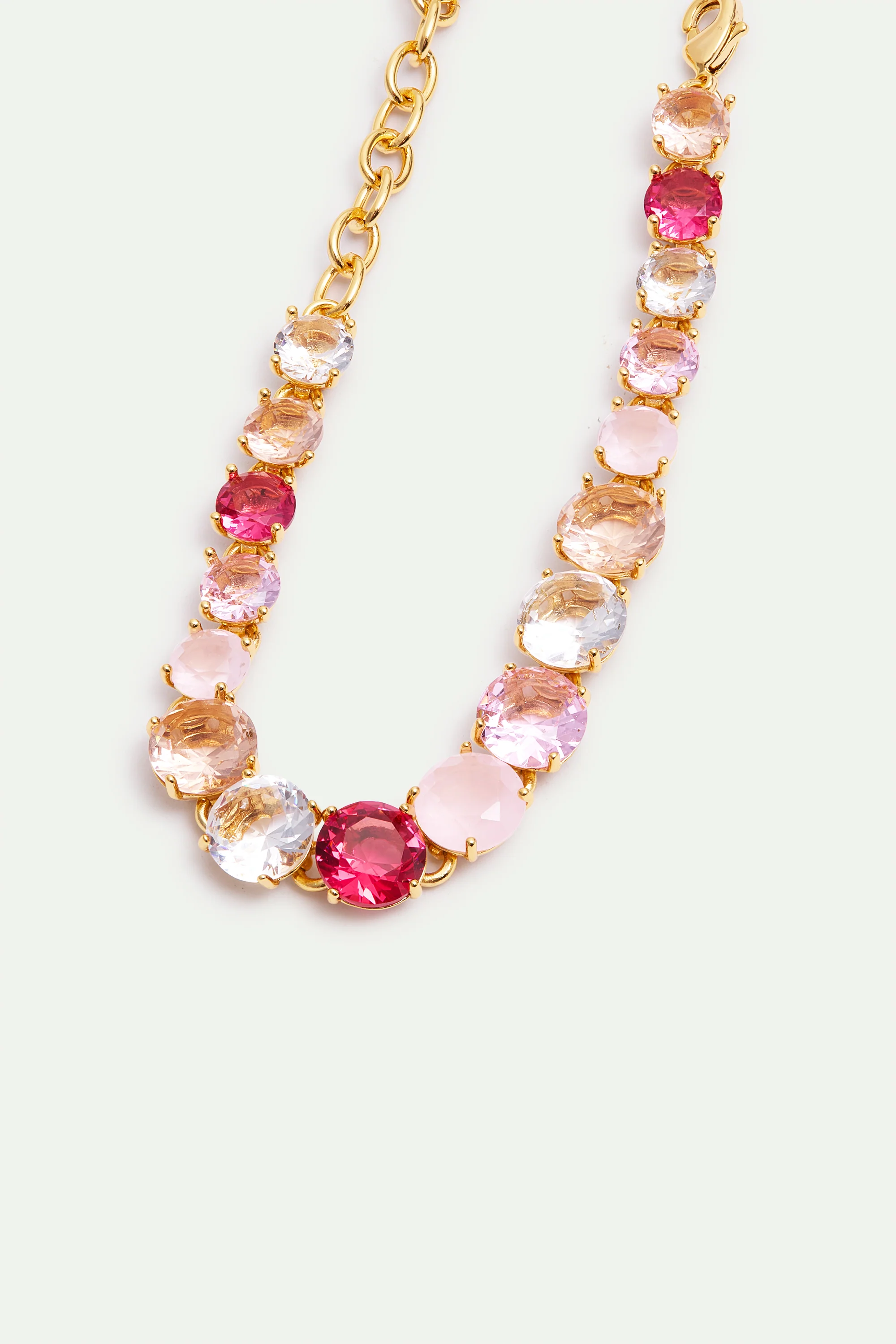 Single Row Diamantine Bracelet with Rosa Centifolia Stones - Image 2