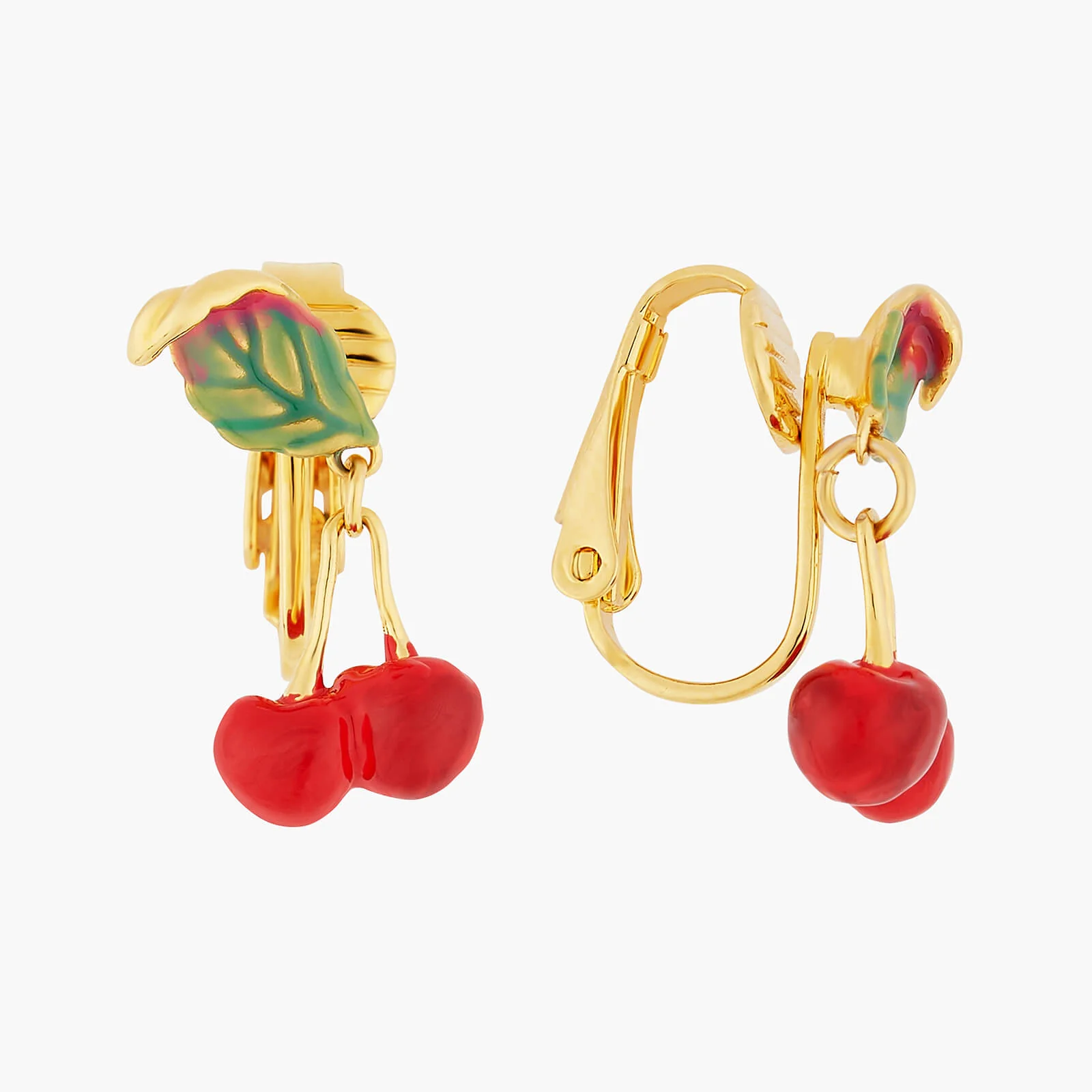 Small Cherries Clip-on Earrings - Image 2