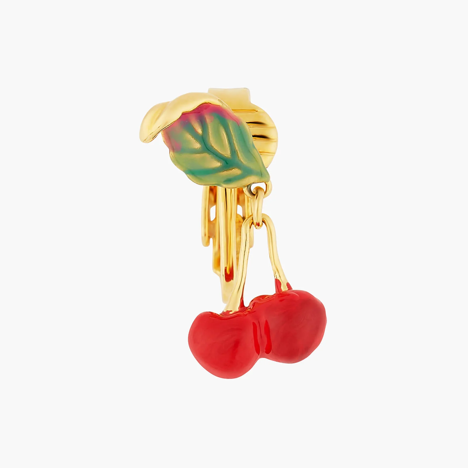Small Cherries Clip-on Earrings - Image 4