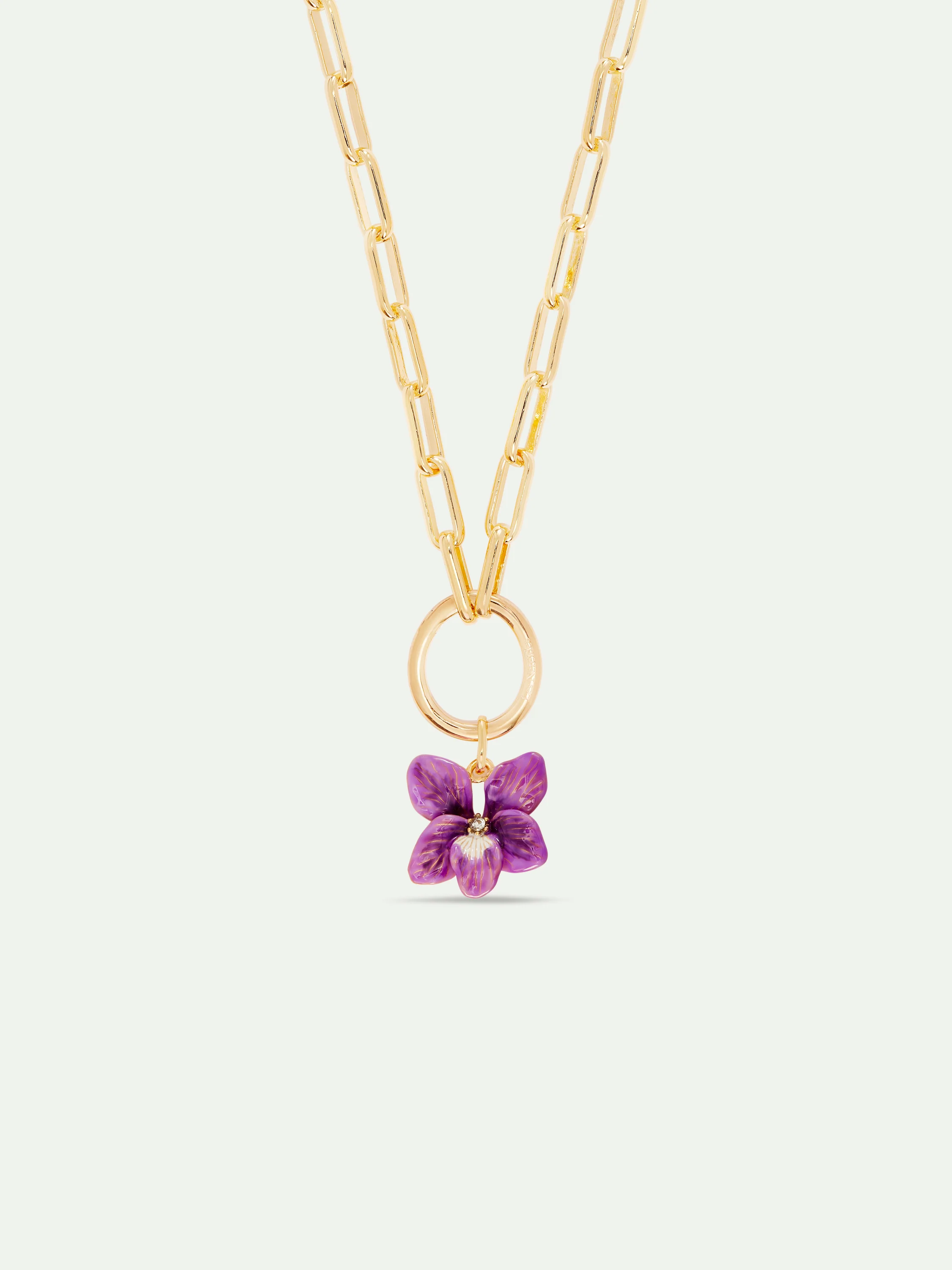 Violet Flower Pendant - Image 2
