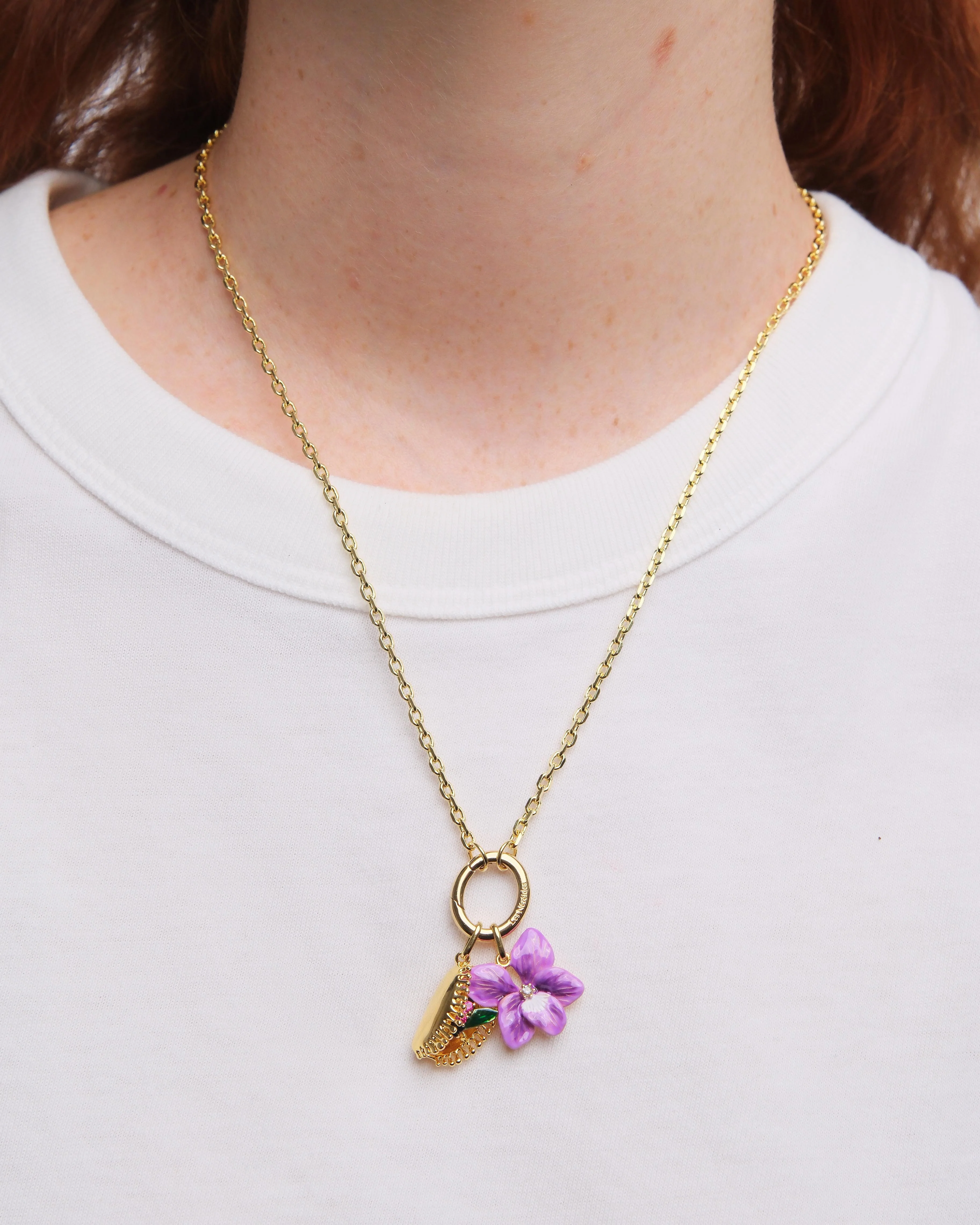 Violet Flower Pendant - Image 3